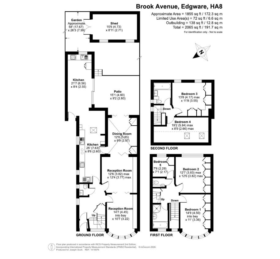 Brook Avenue, Edgware floorplan
