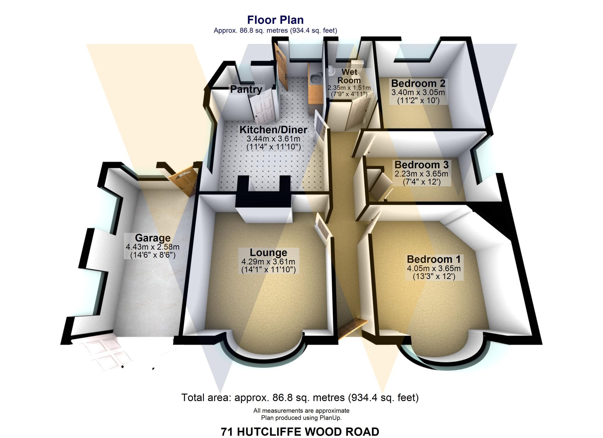 71 Hutcliffe Wood Road, Sheffield floorplan