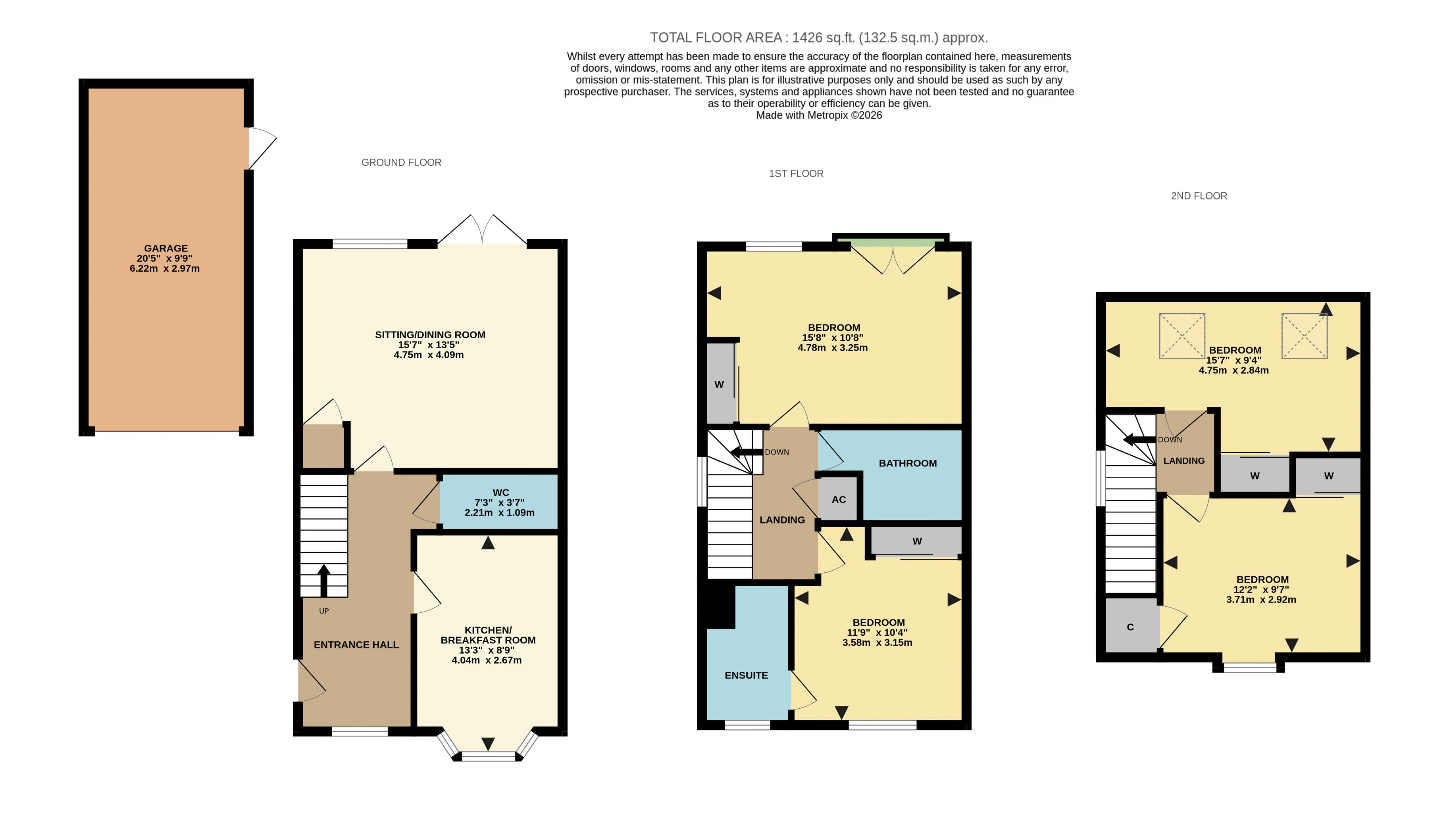 11, Rowan Close, Banstead floorplan