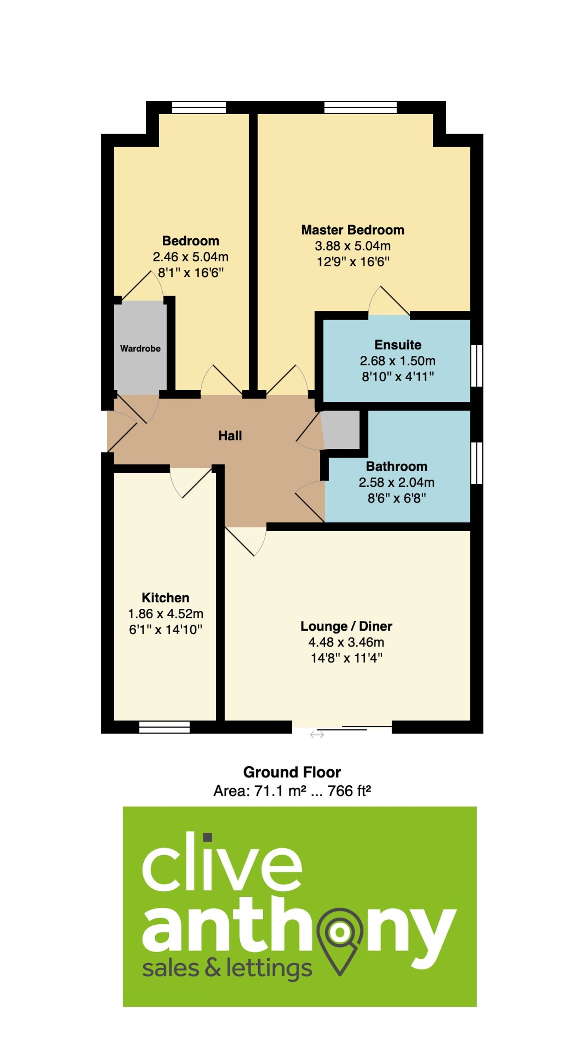 2 Wentworth Court, Manchester floorplan