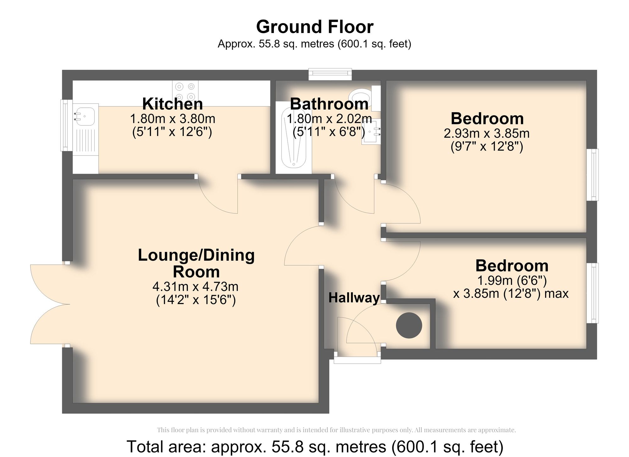 26 Broomspring Close, Sheffield floorplan