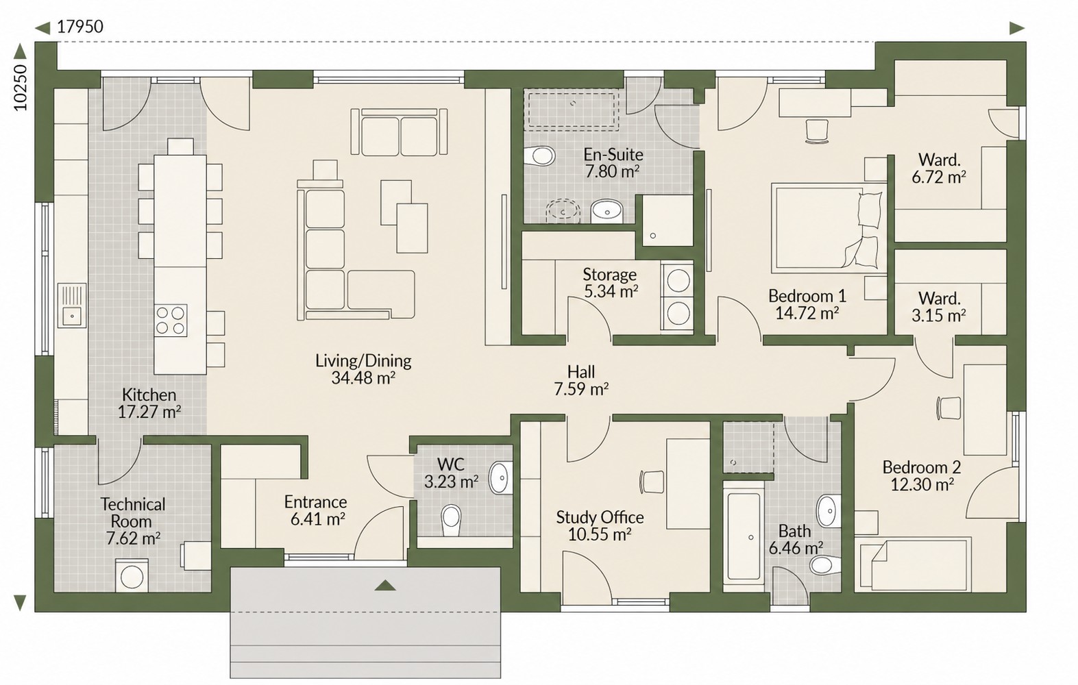 Plot B, Walton Road, Warwick floorplan