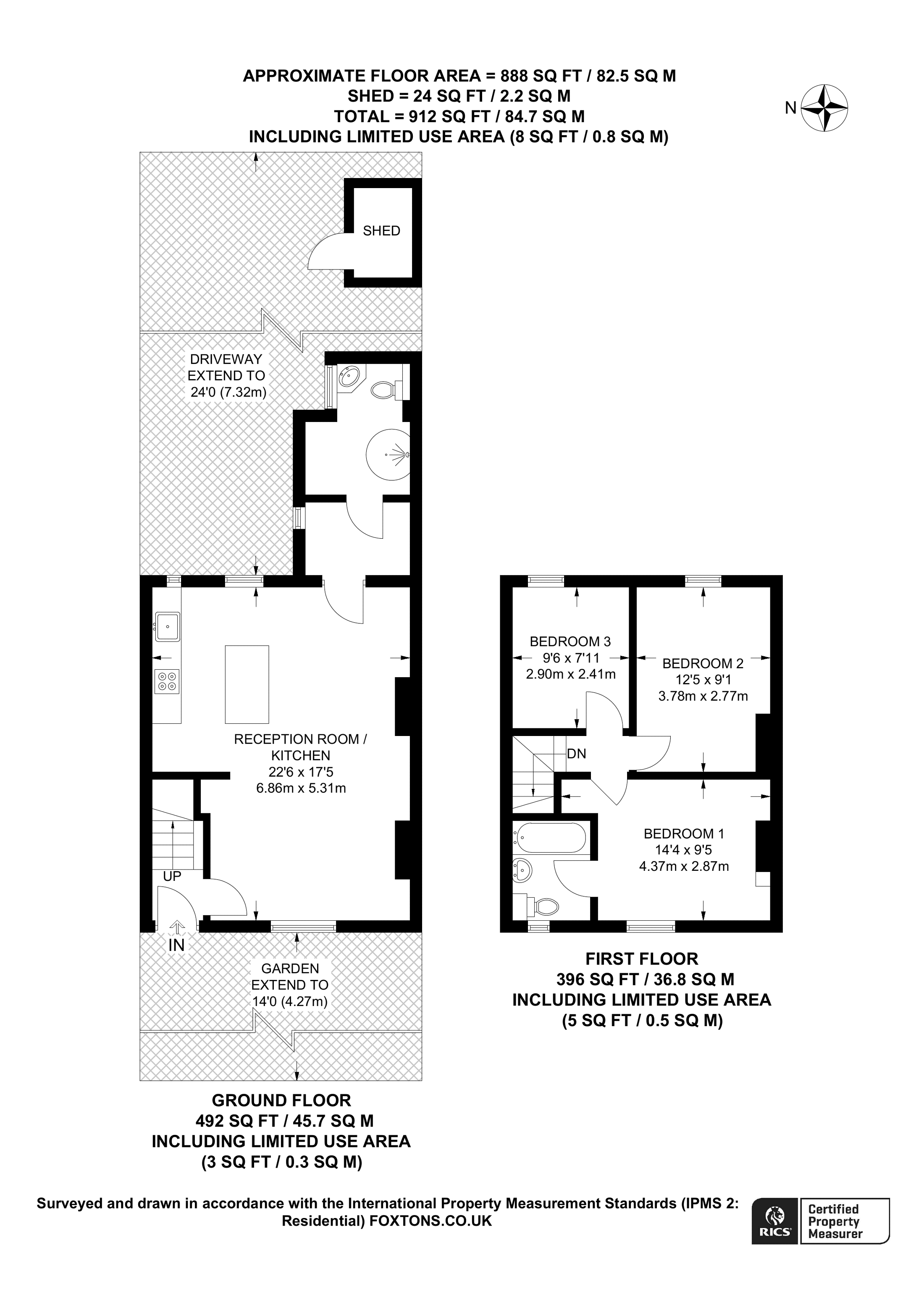 Brent Terrace, Temple Fortune floorplan