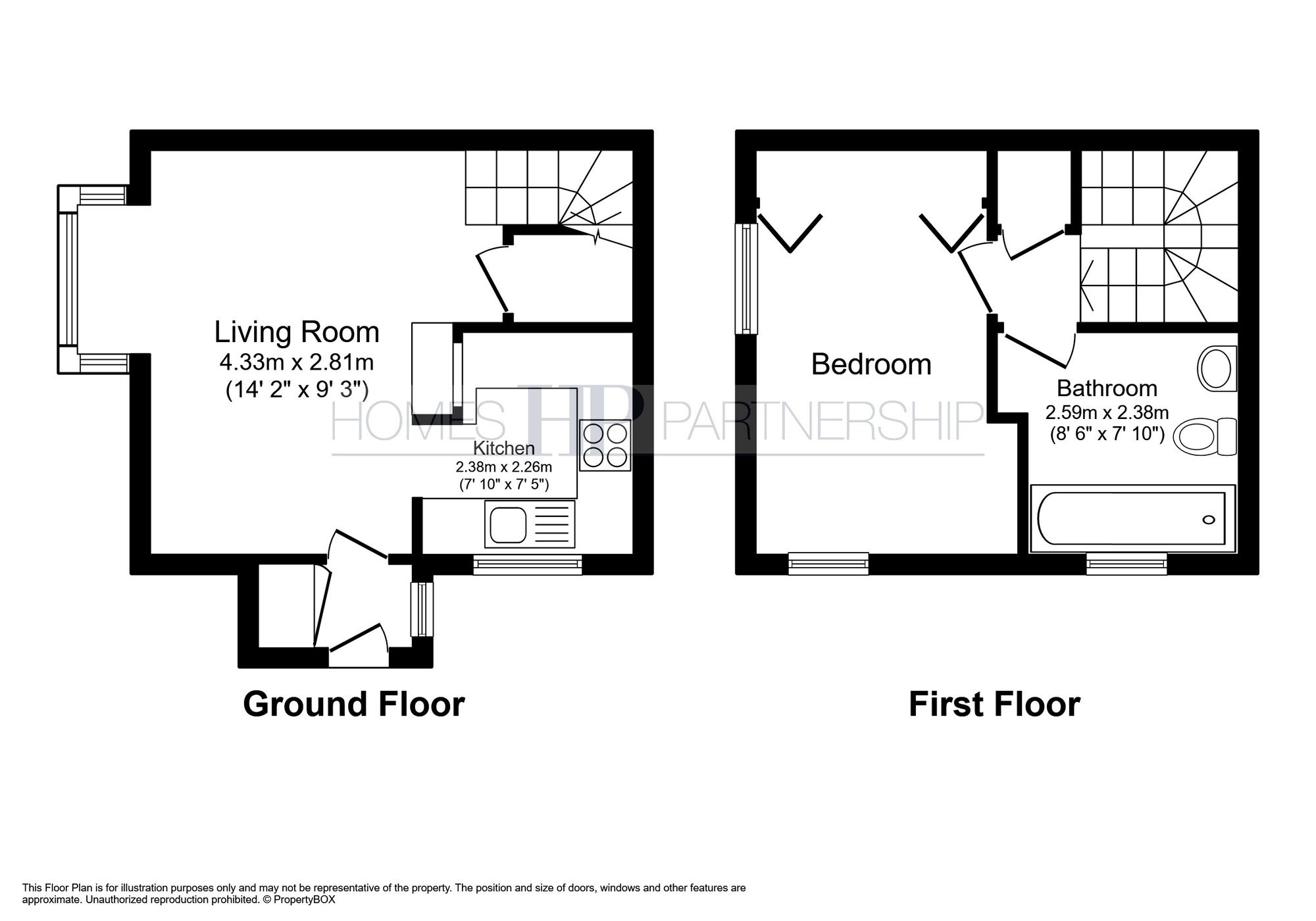 16 Leybourne Close, Crawley floorplan