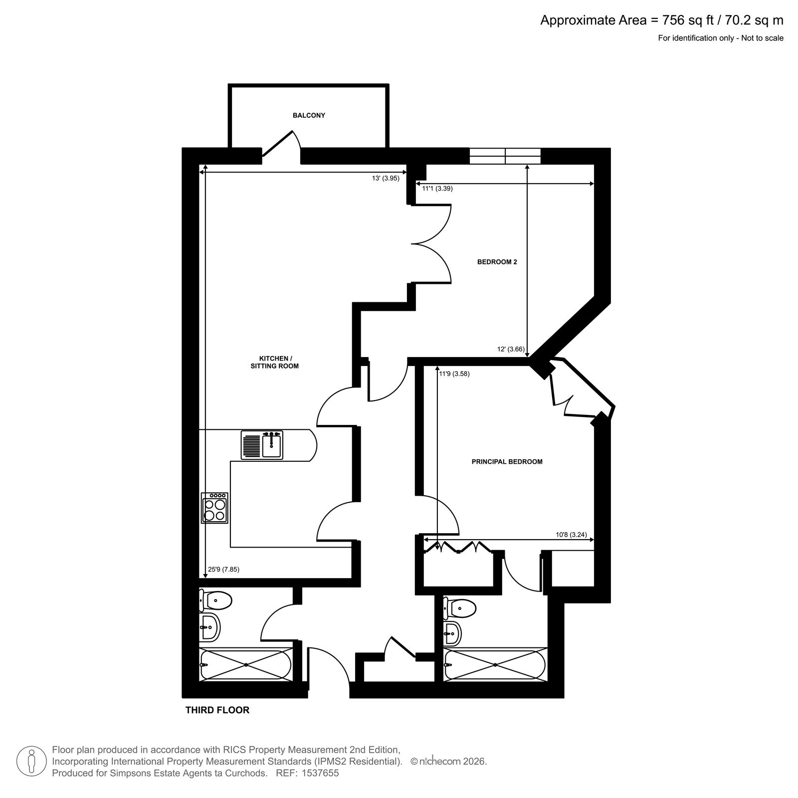 36 Portsmouth Road, Surbiton floorplan
