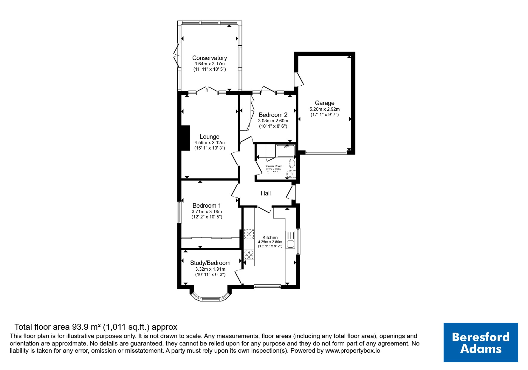 12, Maple Avenue, Clwyd floorplan