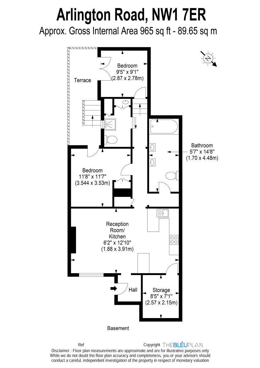 2 Bedrooms Flat for sale in Arlington Road, London NW1