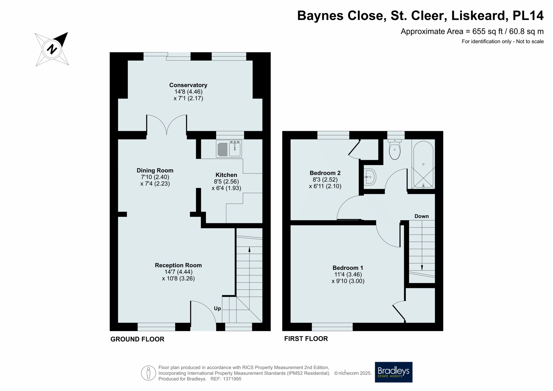 21, Baynes Close, Liskeard floorplan