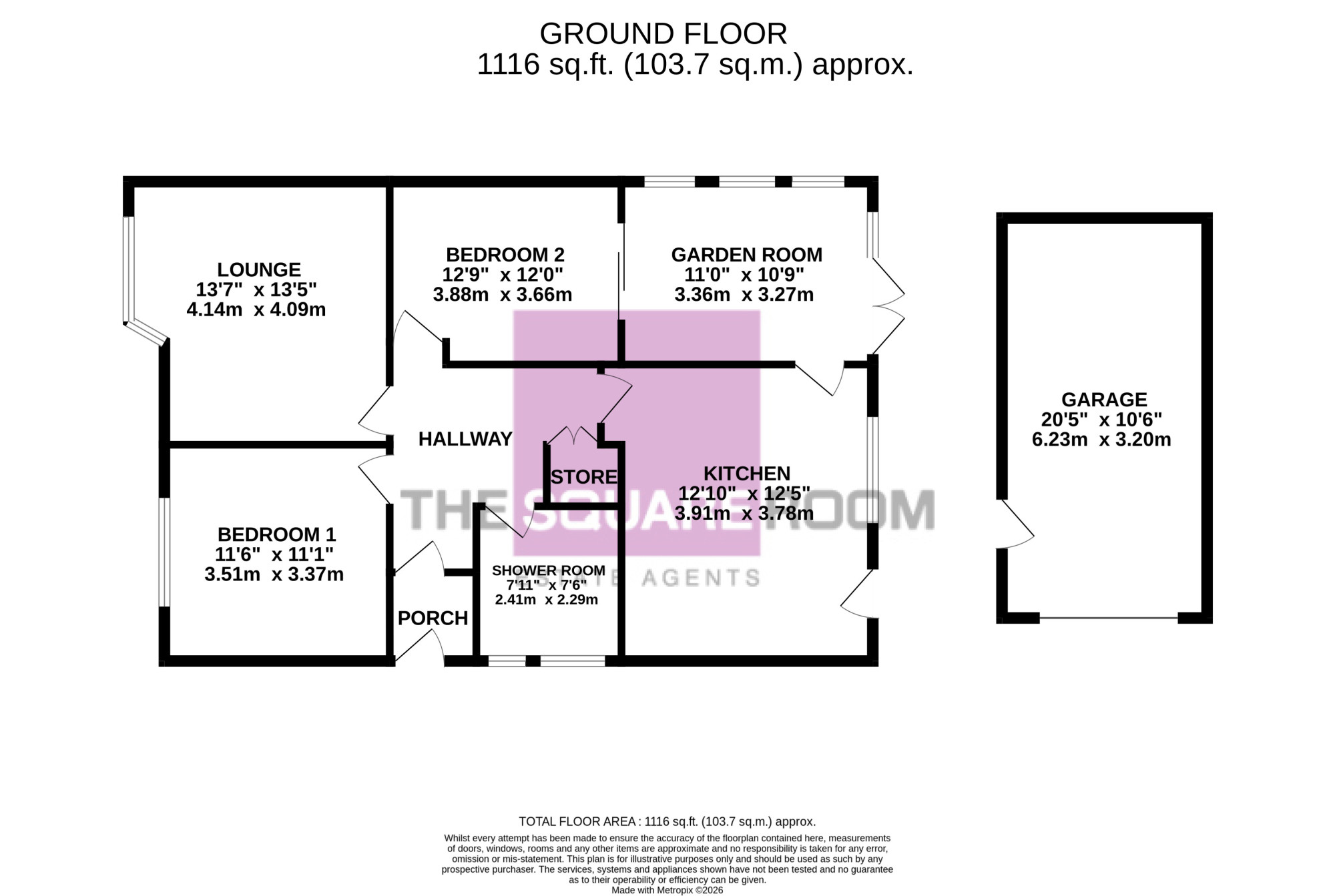 54, Maplewood Drive, Cleveleys floorplan