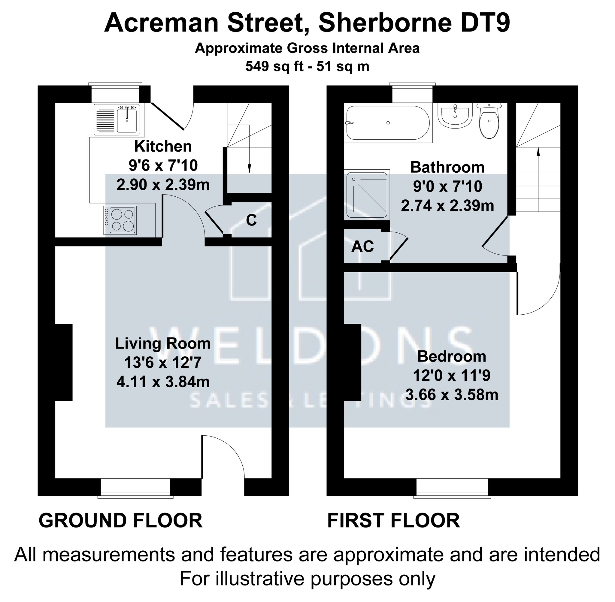 4 Acreman Street, Sherborne floorplan