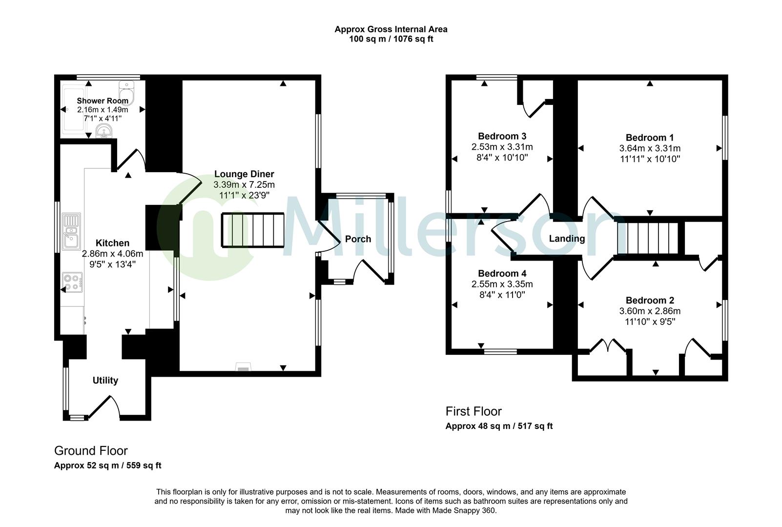 145, Tregonissey Road, St. Austell floorplan