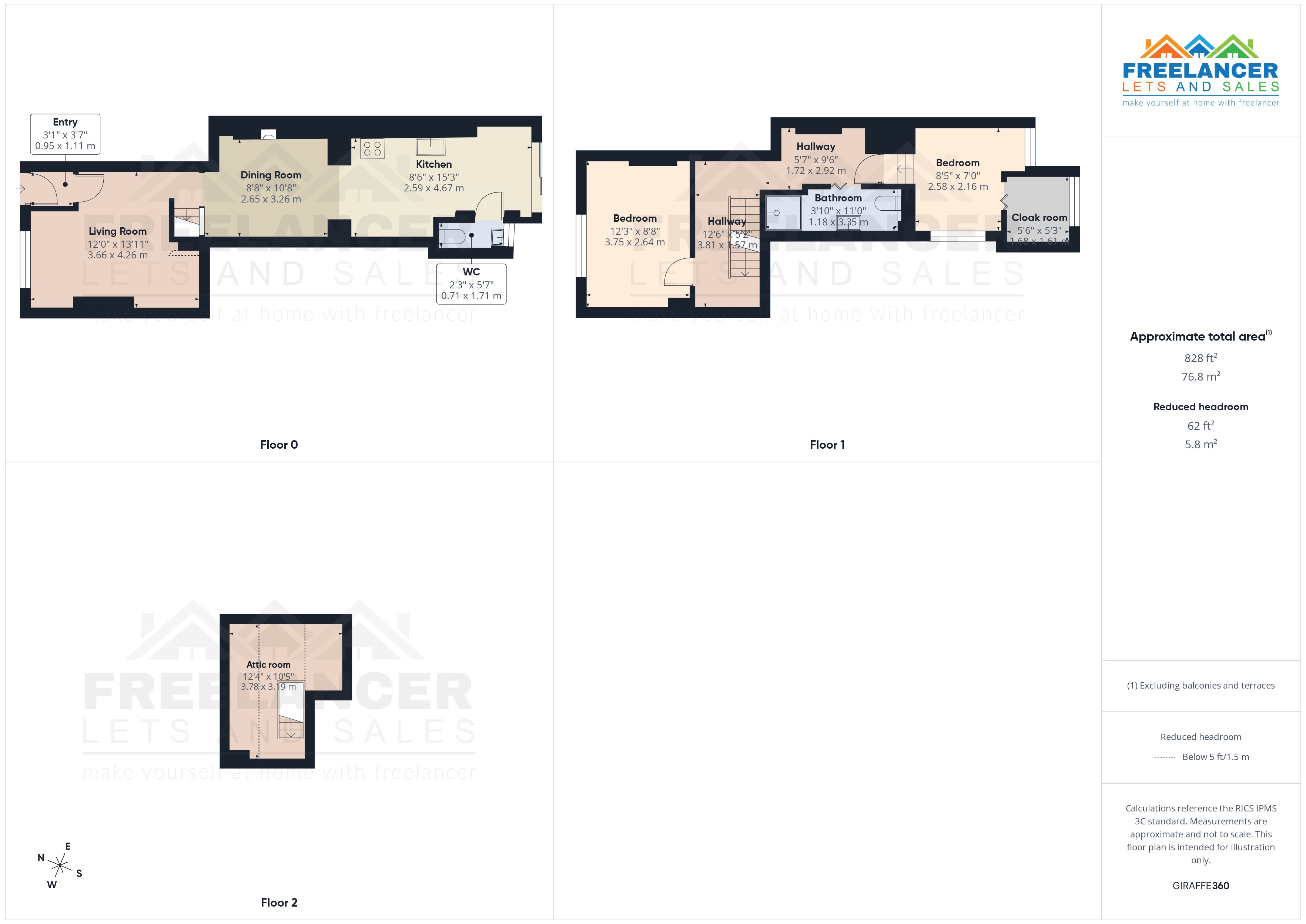 45, Bethesda Place,, Newport floorplan