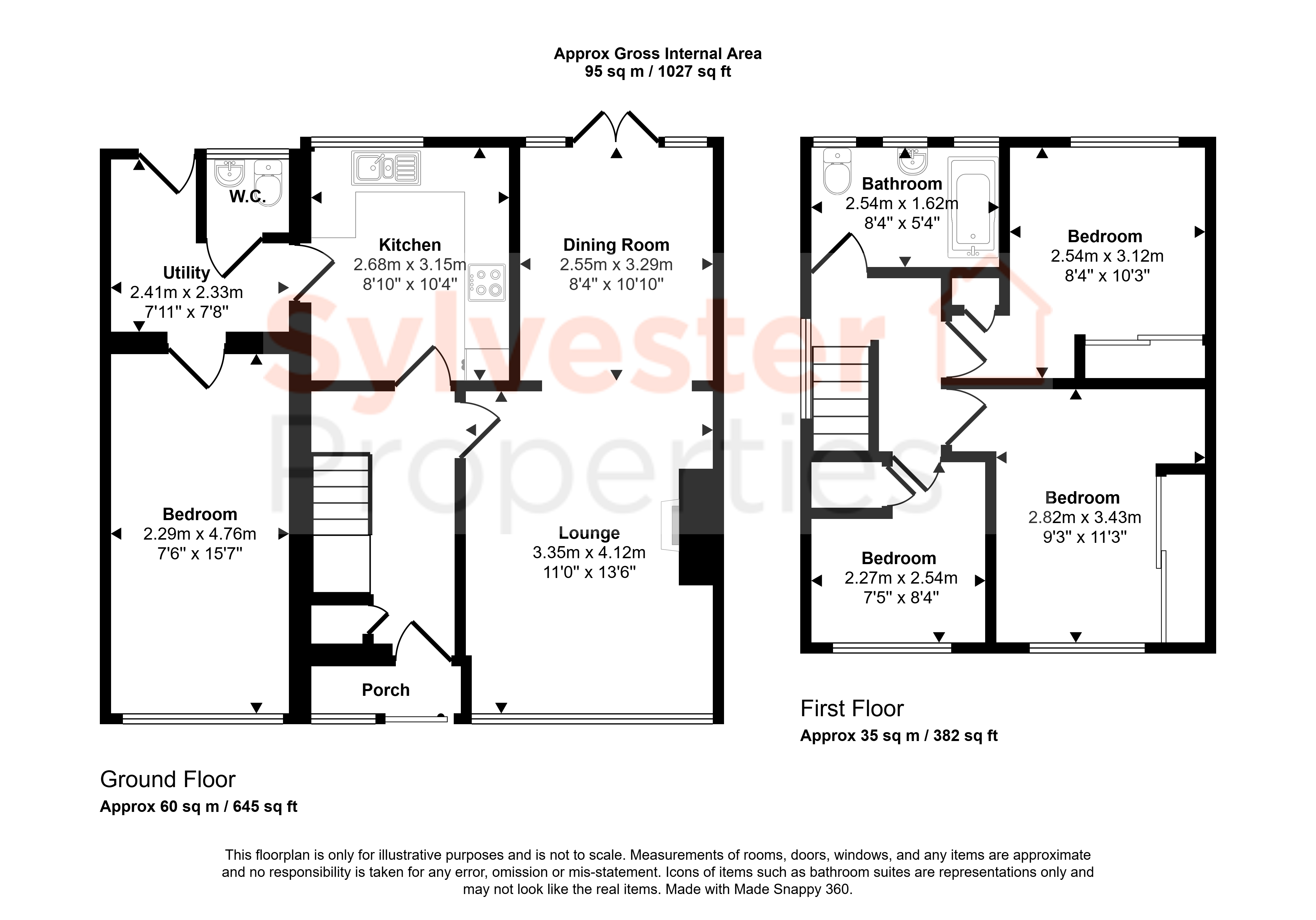 21, Windermere, Birtley floorplan