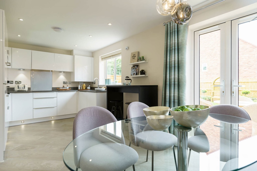 The Open-Plan Kitchen/Dining Area