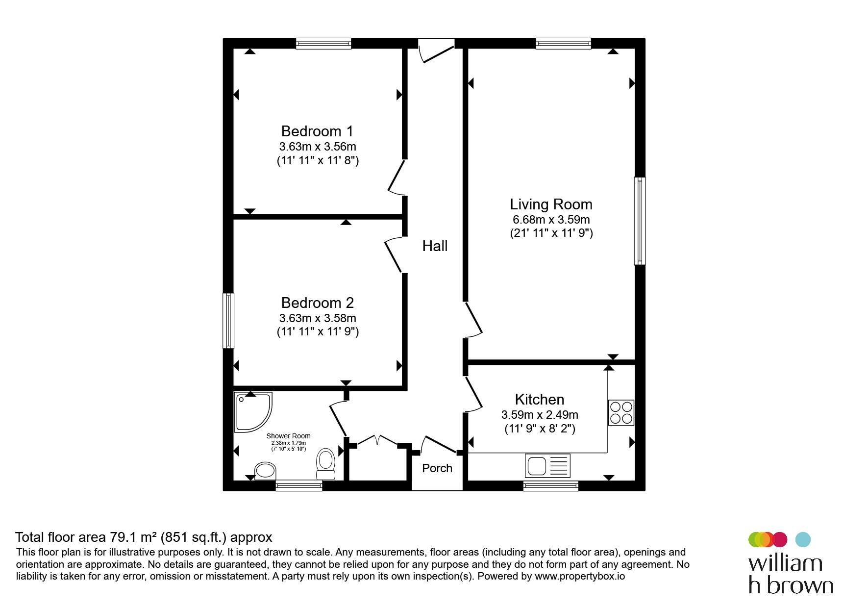 43a, Mill Road, Colchester floorplan