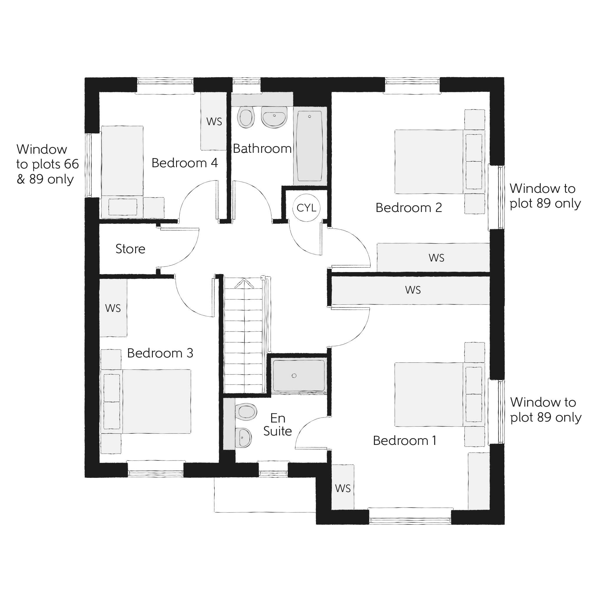81, 45 Mountbatten Way, Bishop's Stortford floorplan