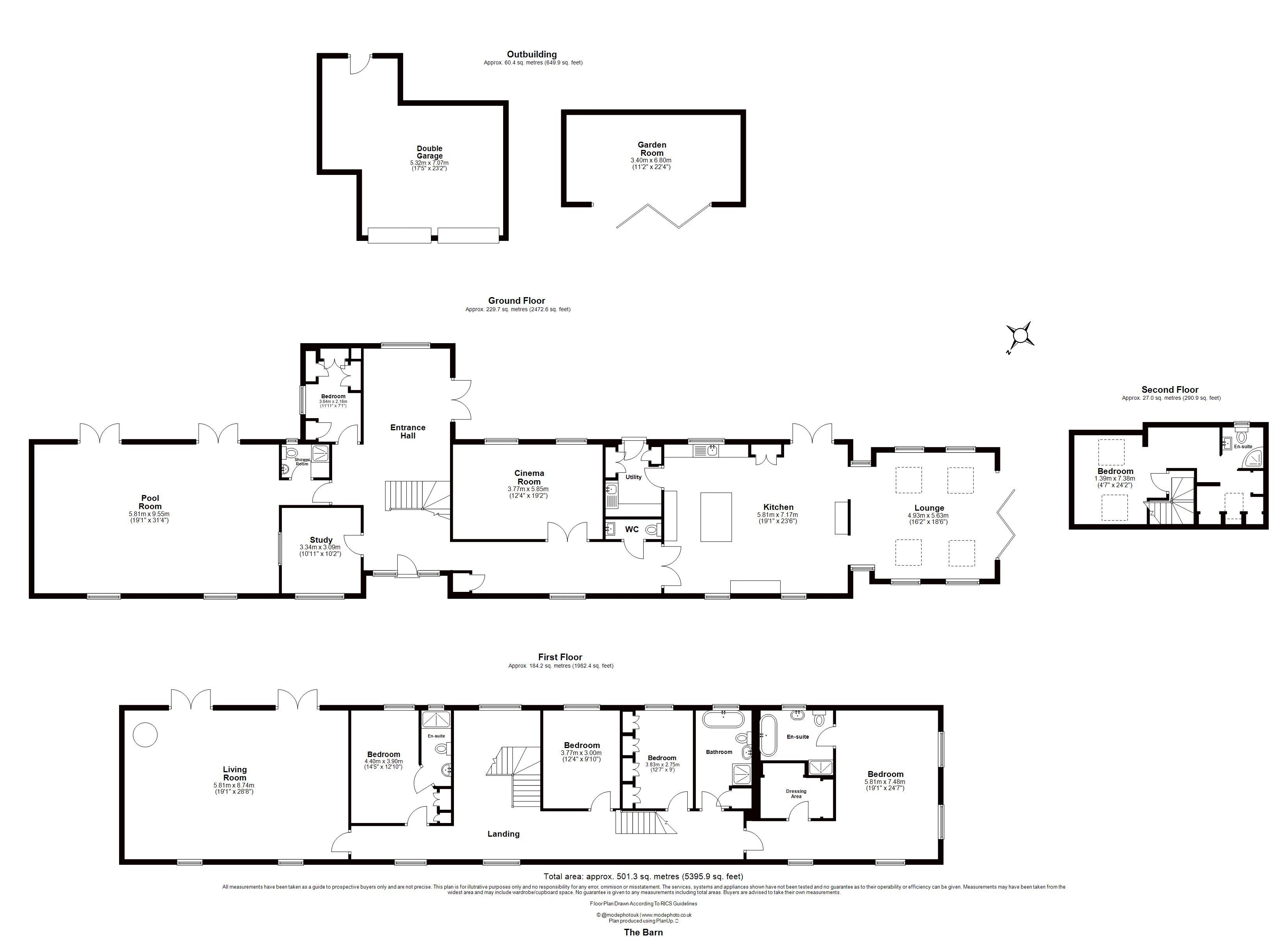 The Barn, Burstead Grange, Church Street, Billericay floorplan