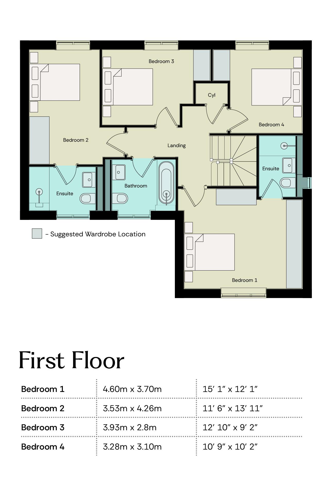 Plot 182 – The Haxby, Prebend Lane, Lincoln floorplan