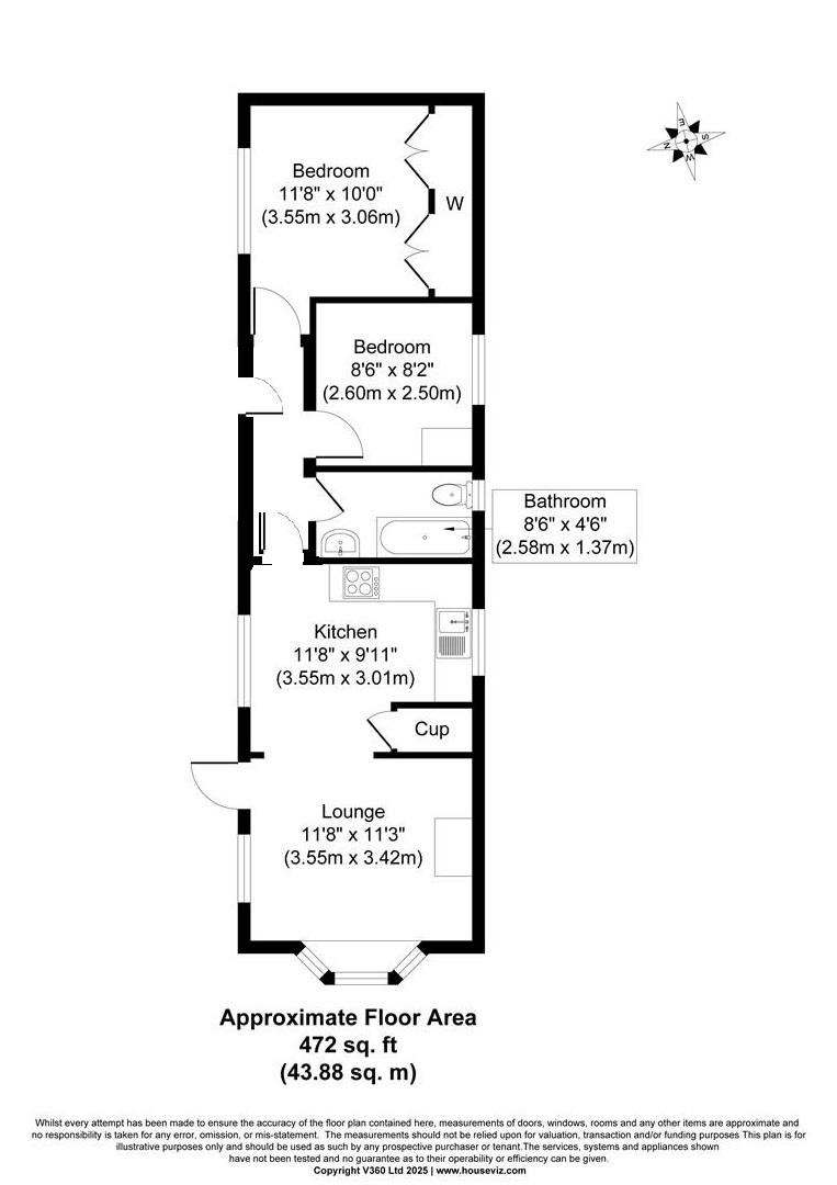 6, Greenacres Mobile Home Park, Selby floorplan