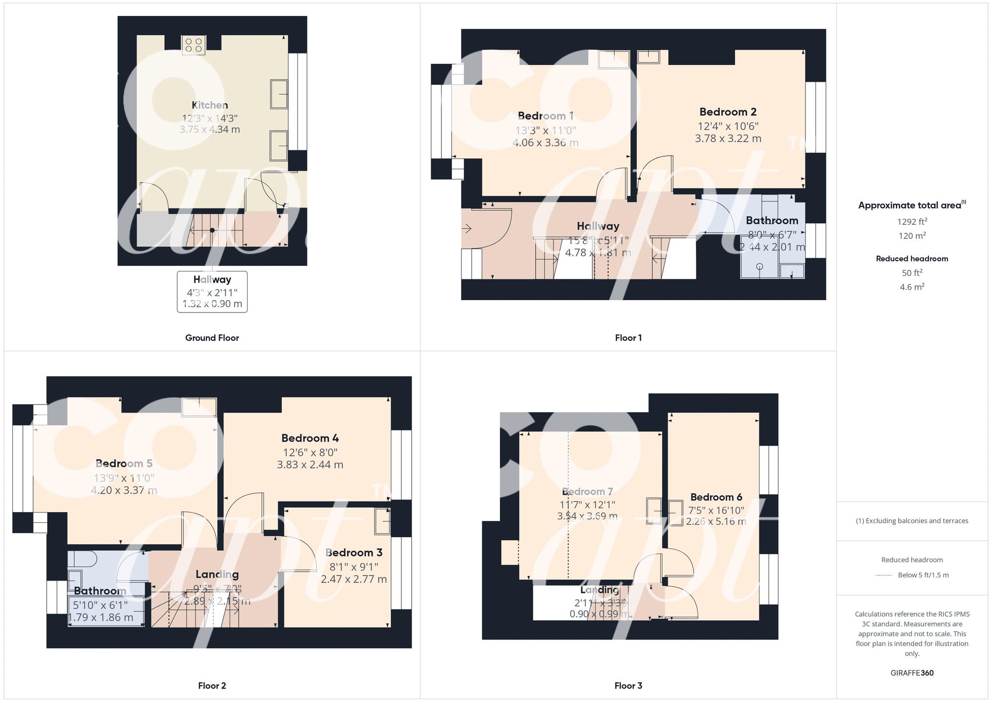 Room 1, 101 Stanmer Villas, Brighton floorplan