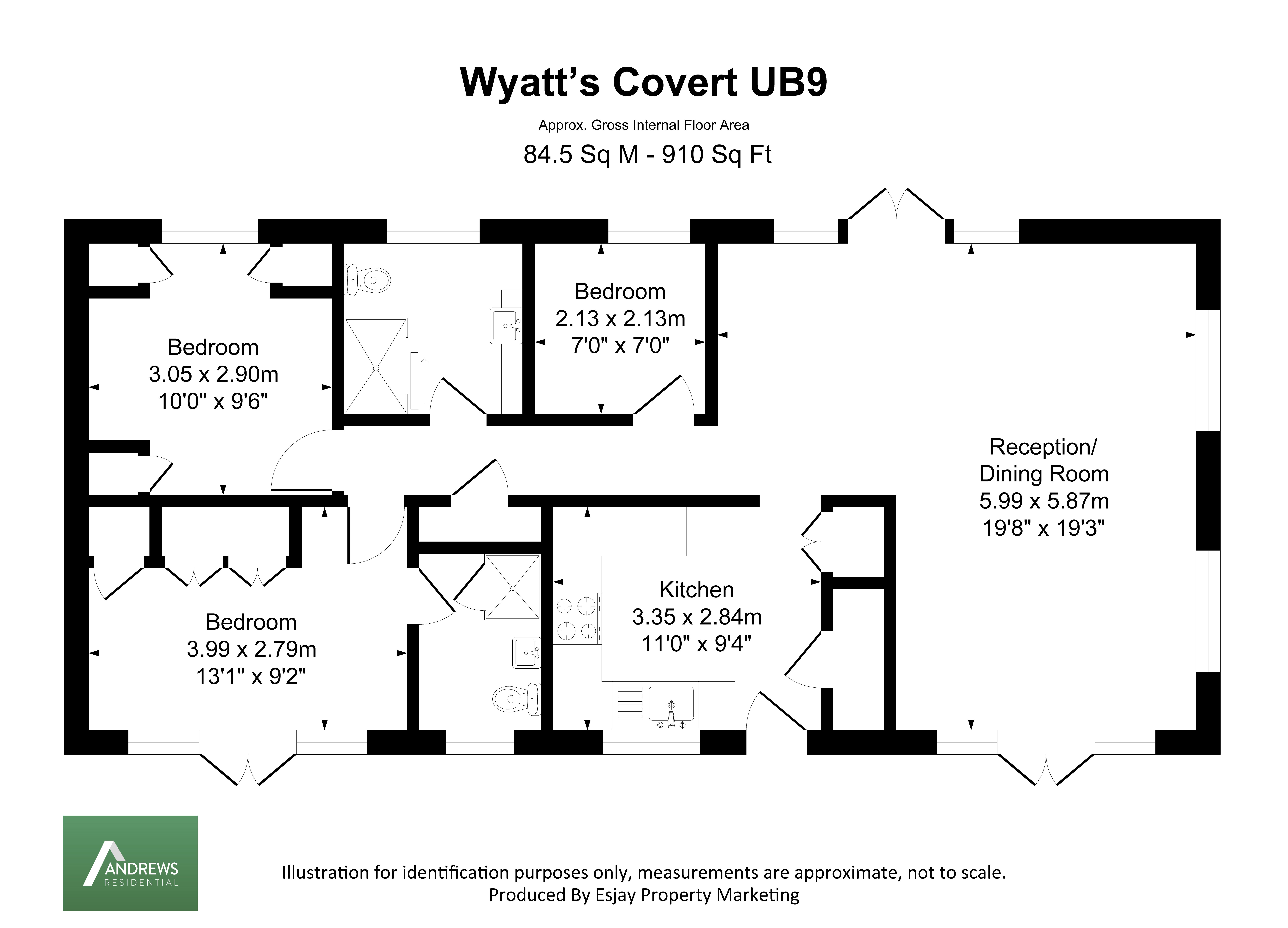 25, Wyatts Covert, Uxbridge floorplan