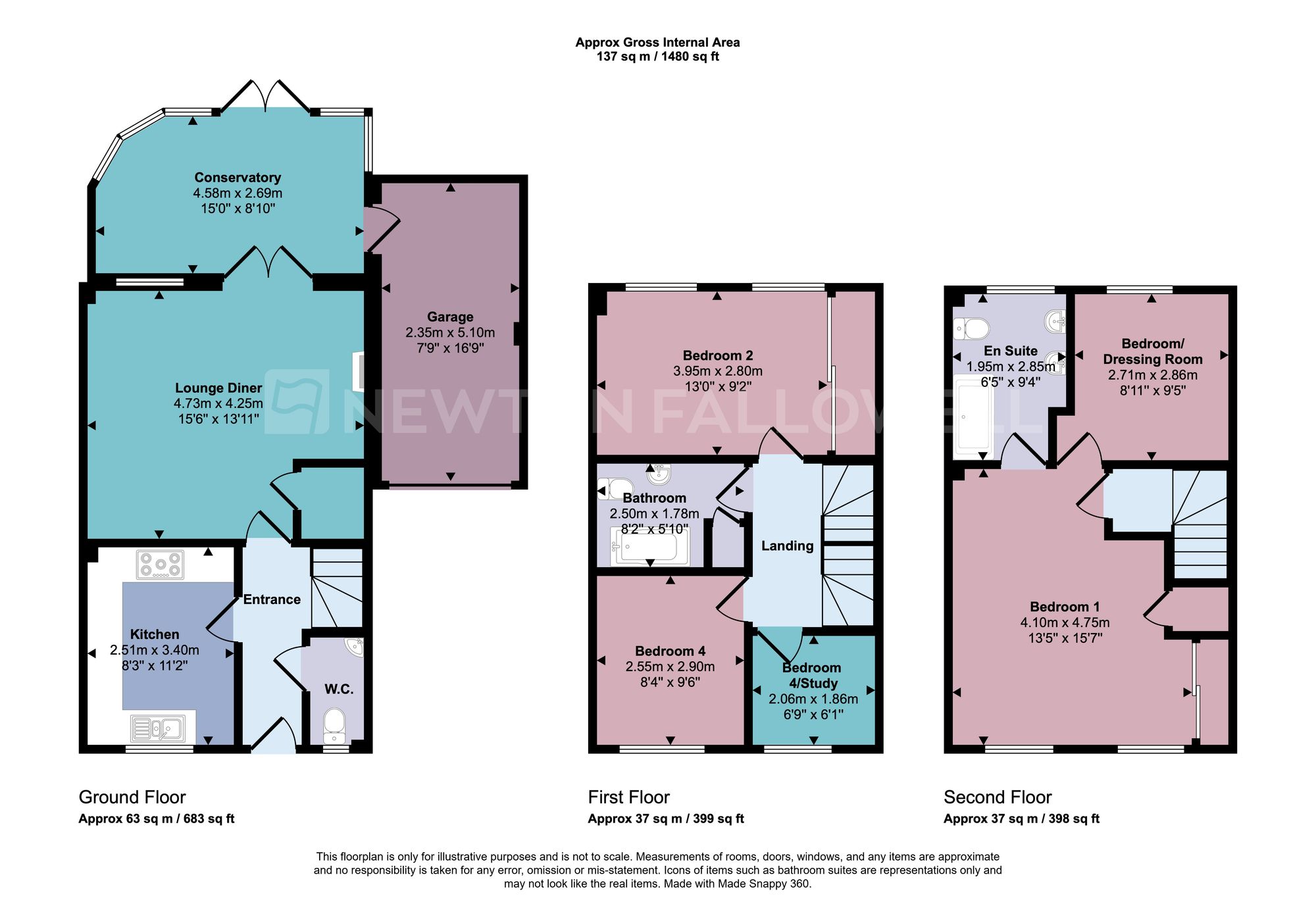 4 Staples Drive, Coalville floorplan