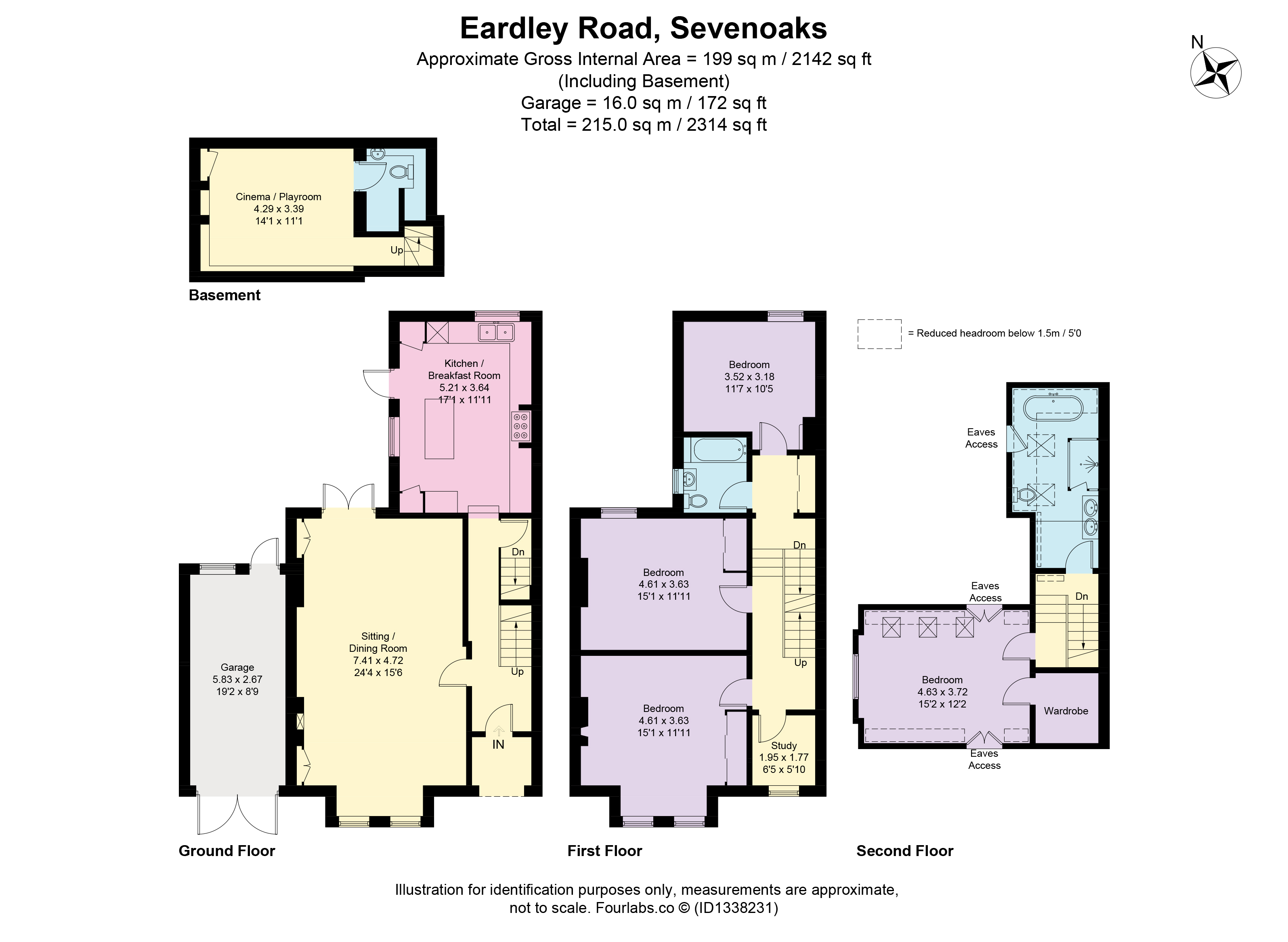 12, Eardley Road, Sevenoaks floorplan