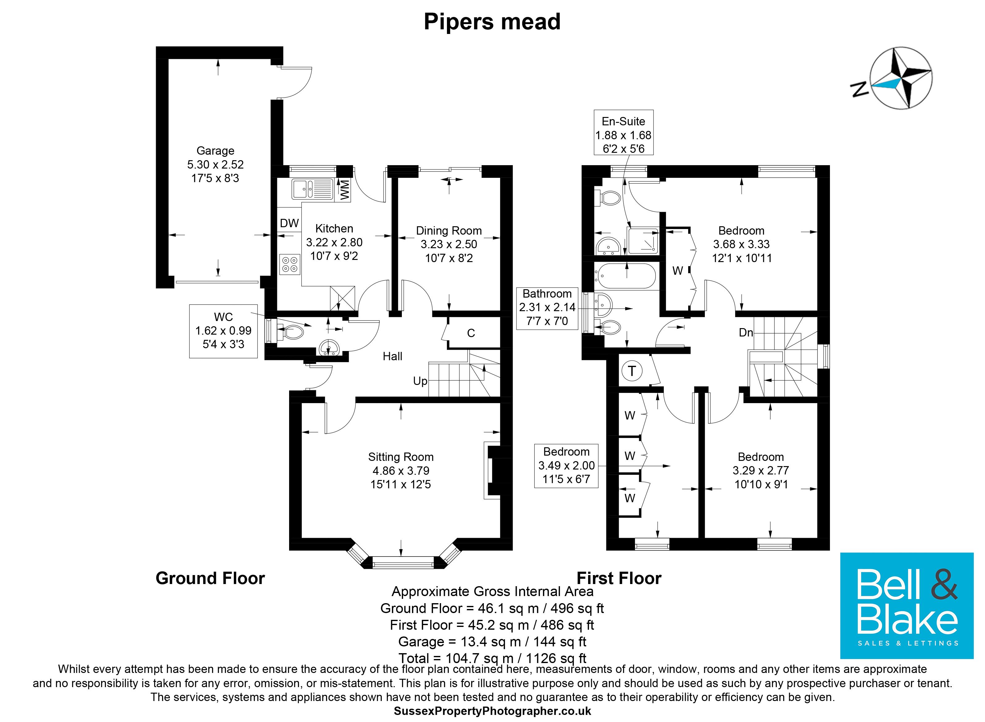 9, Pipers Mead, Chichester floorplan