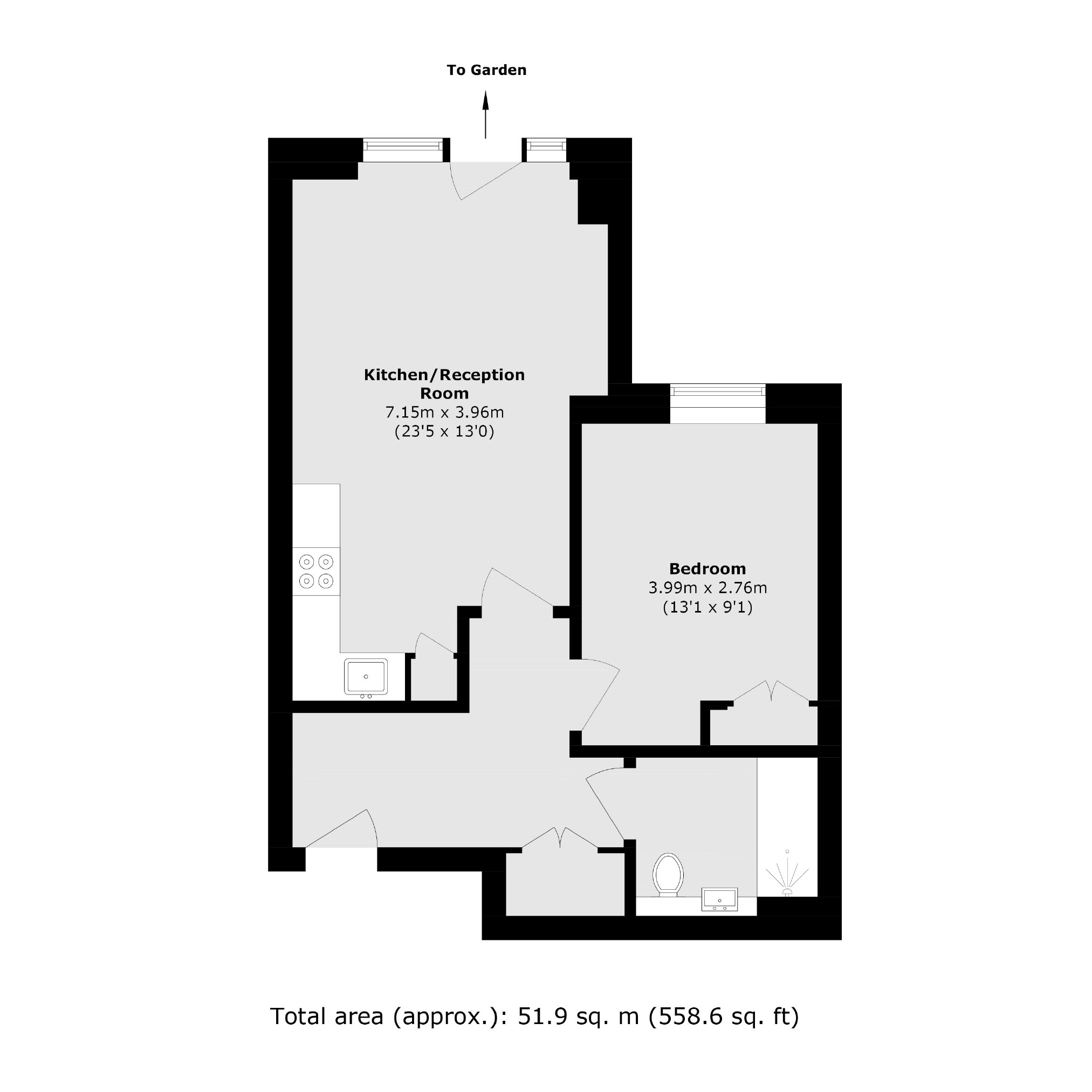 Flat 20, Fermont House, 15, Beaufort Square, London floorplan