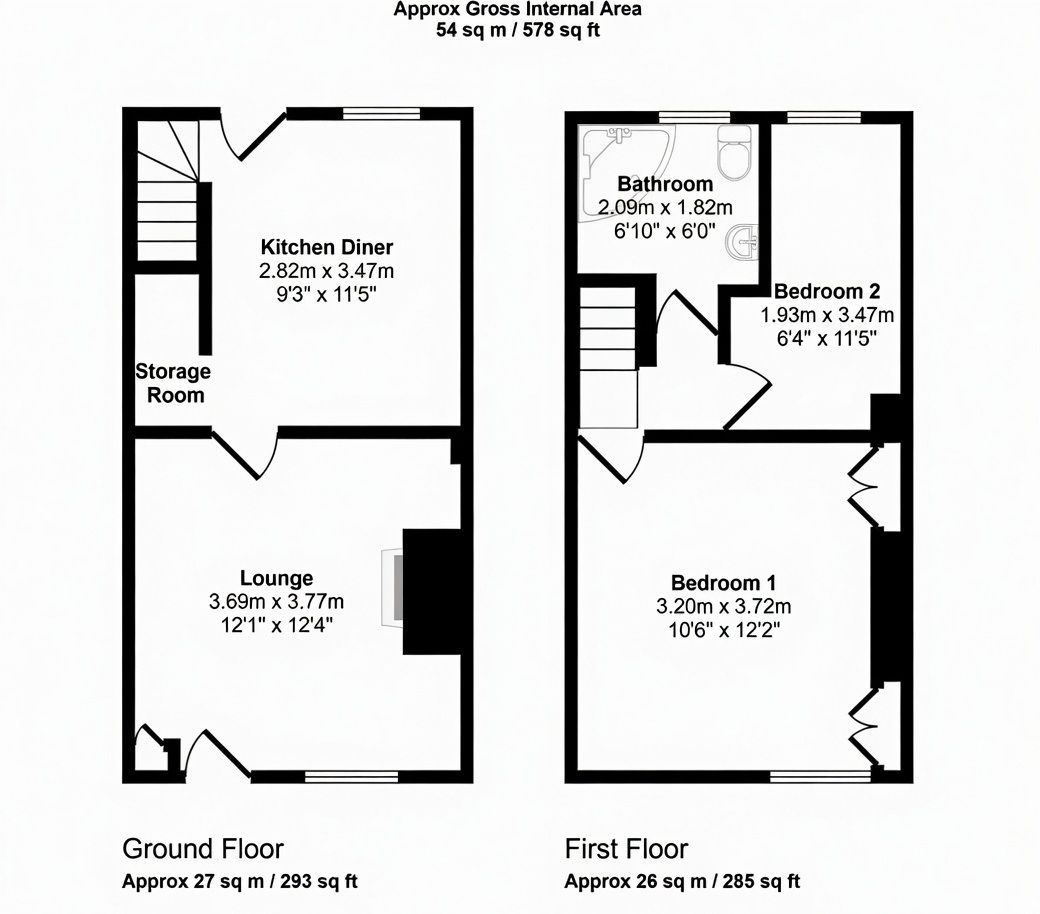 4, Cliff Road, Barnsley floorplan