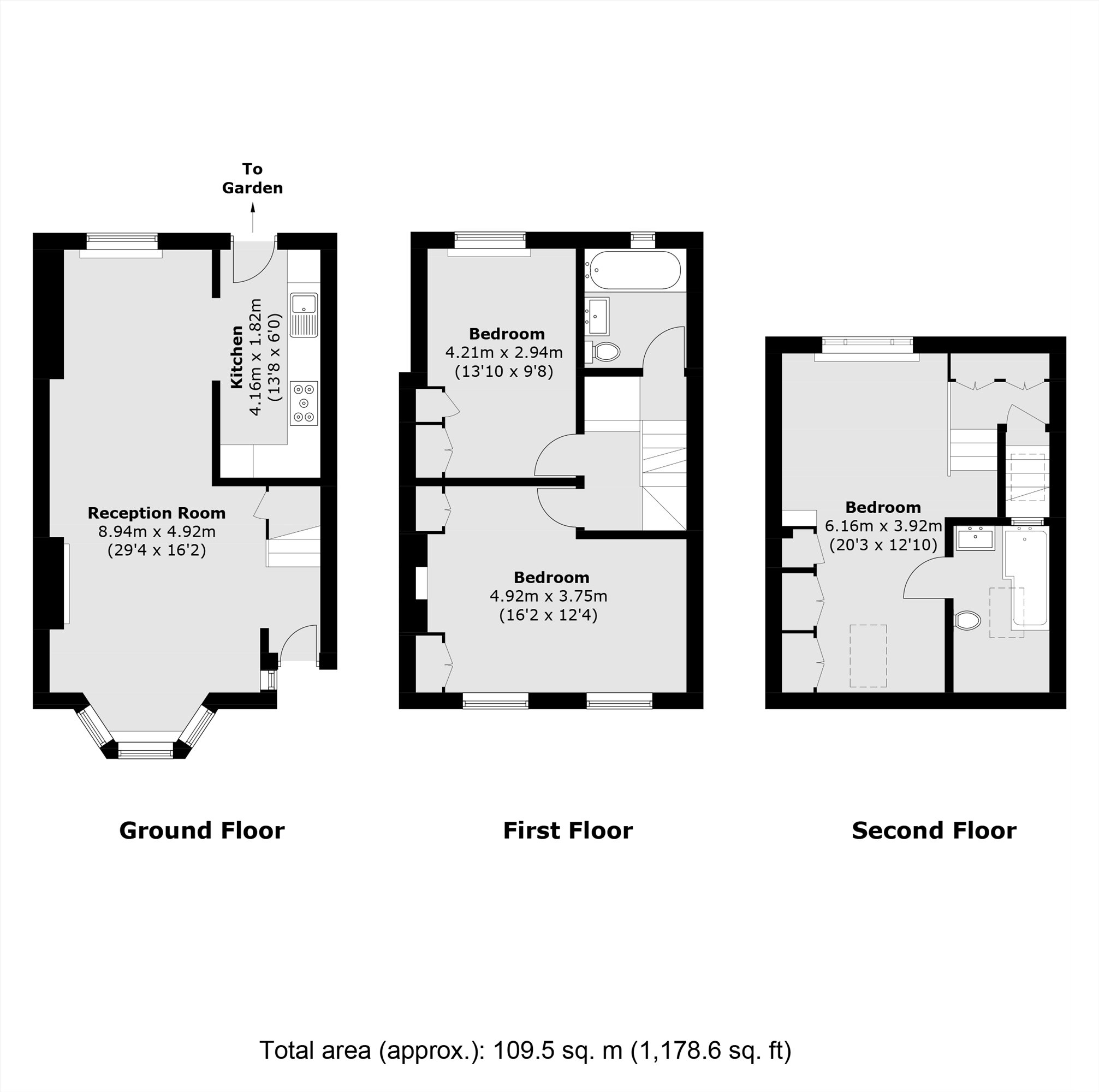 Ground Floor Flat, 44, Upcerne Road, London floorplan