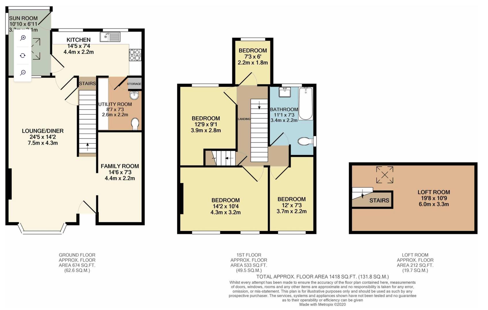 64, Strines Road, Stockport floorplan