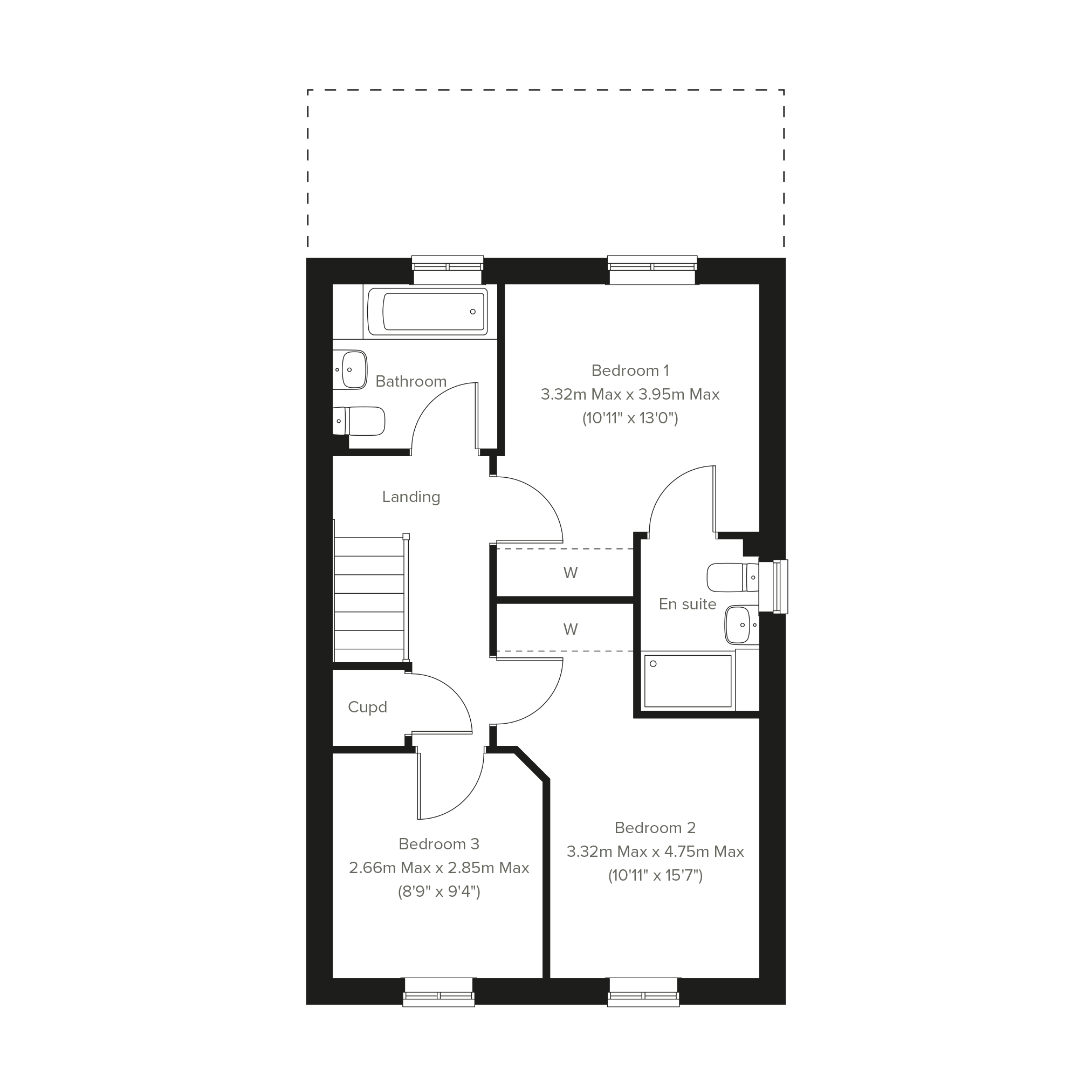 163, Windmill Drive, Newbold Verdon floorplan