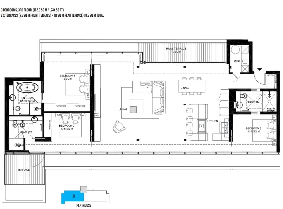 21, Anello, Camden floorplan