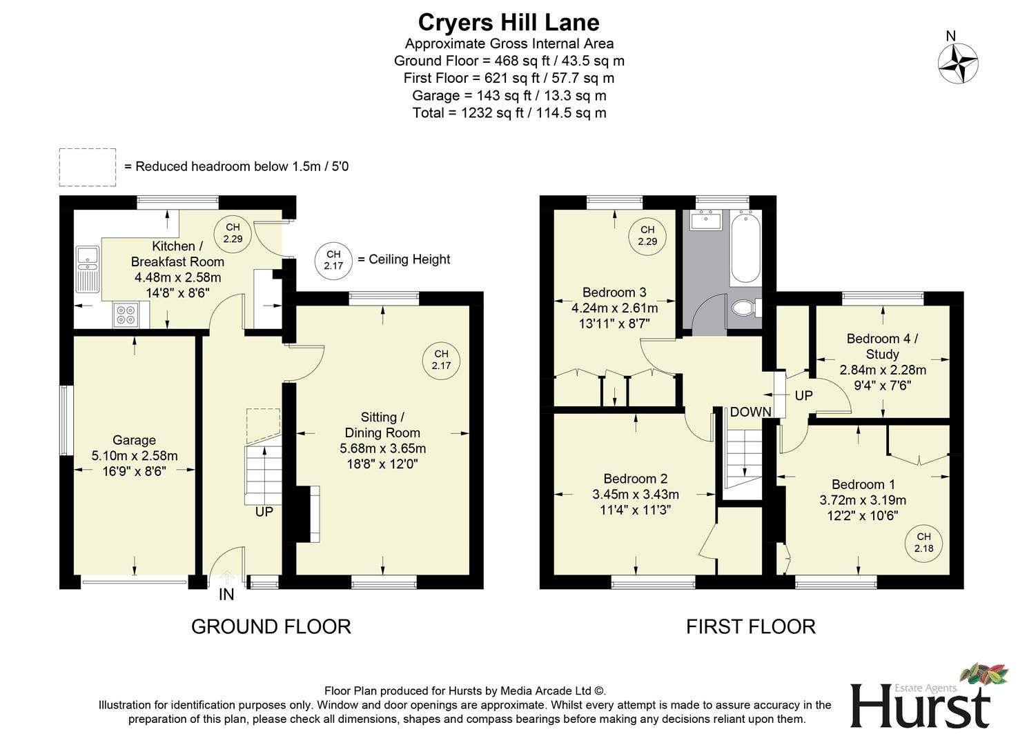 The Vikings,, Cryers Hill Lane, Cryers Hill floorplan