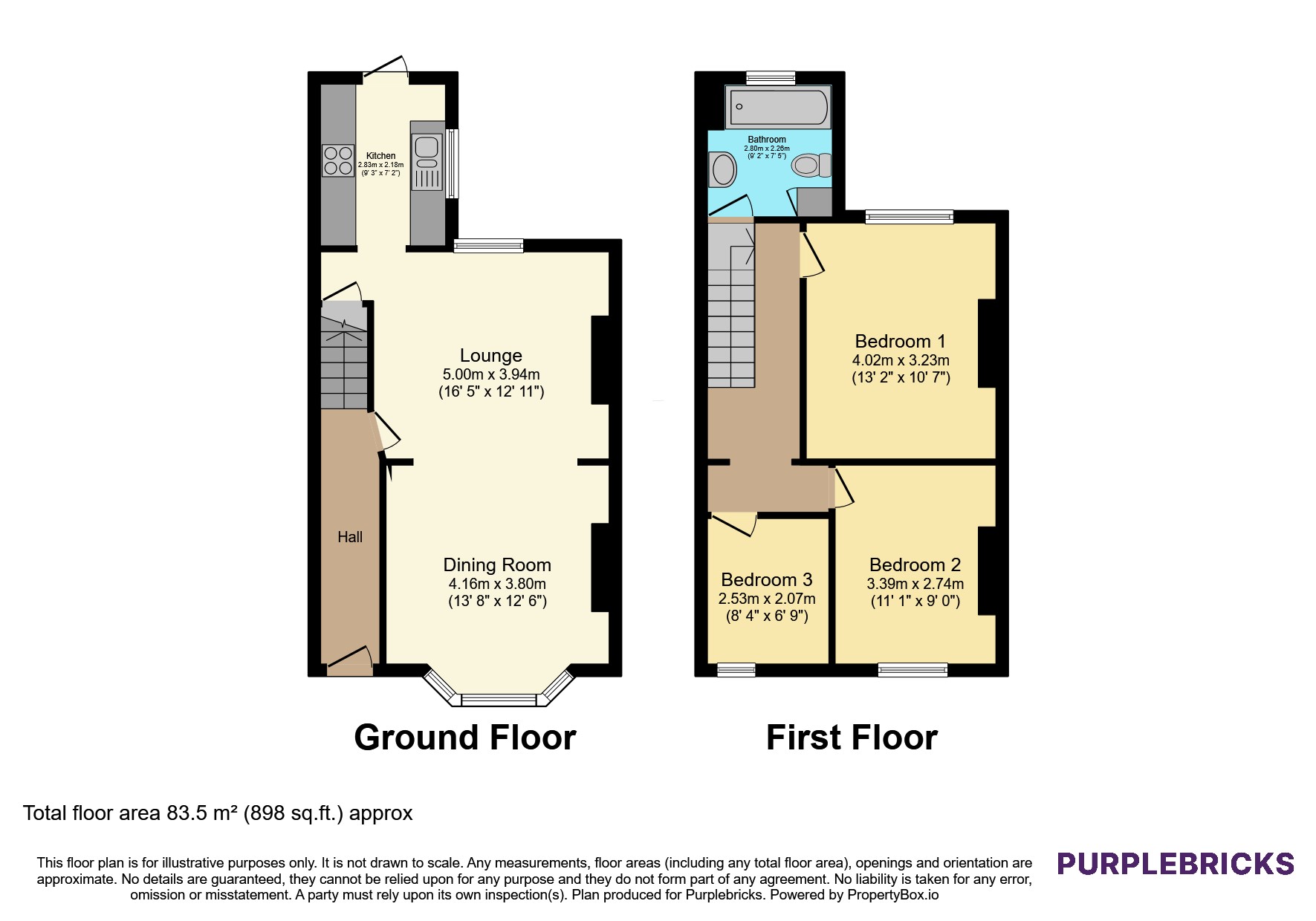 325, Bickershaw Lane, Wigan floorplan
