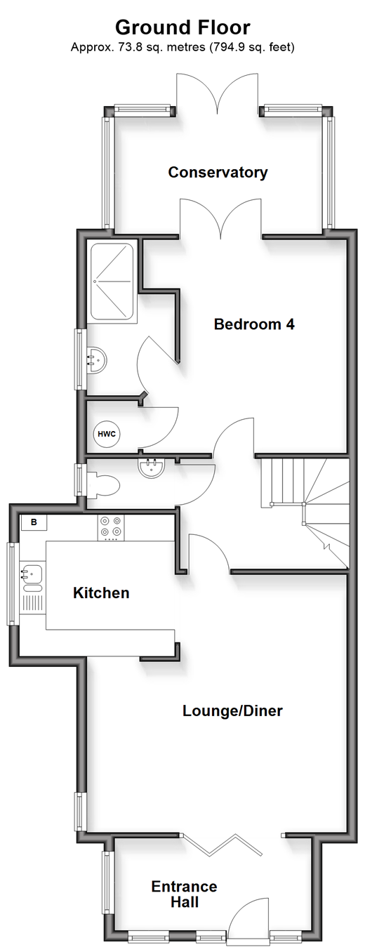 Hill Avenue Shepherdswell, Dover floorplan