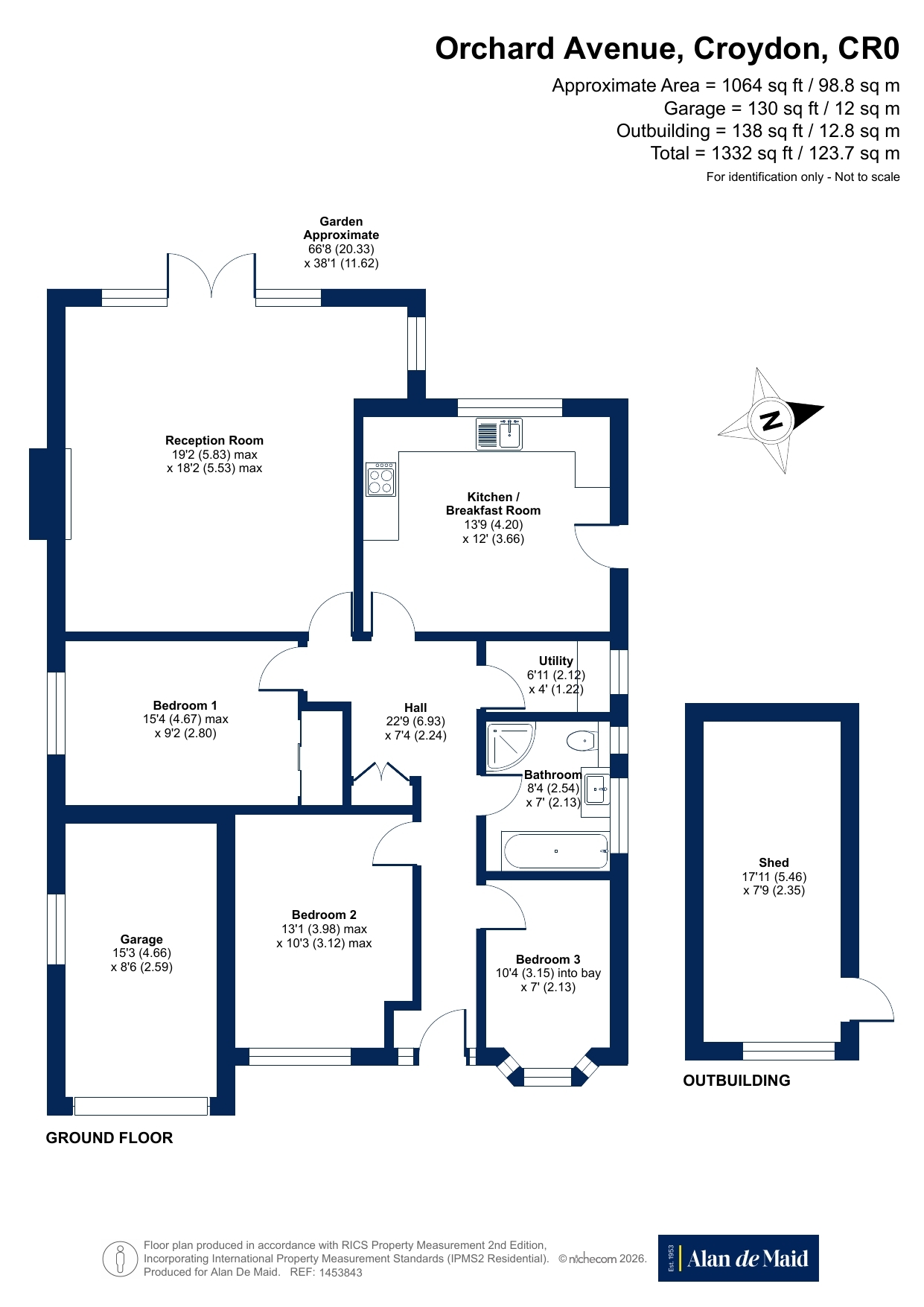 27A, Orchard Avenue, Shirley floorplan