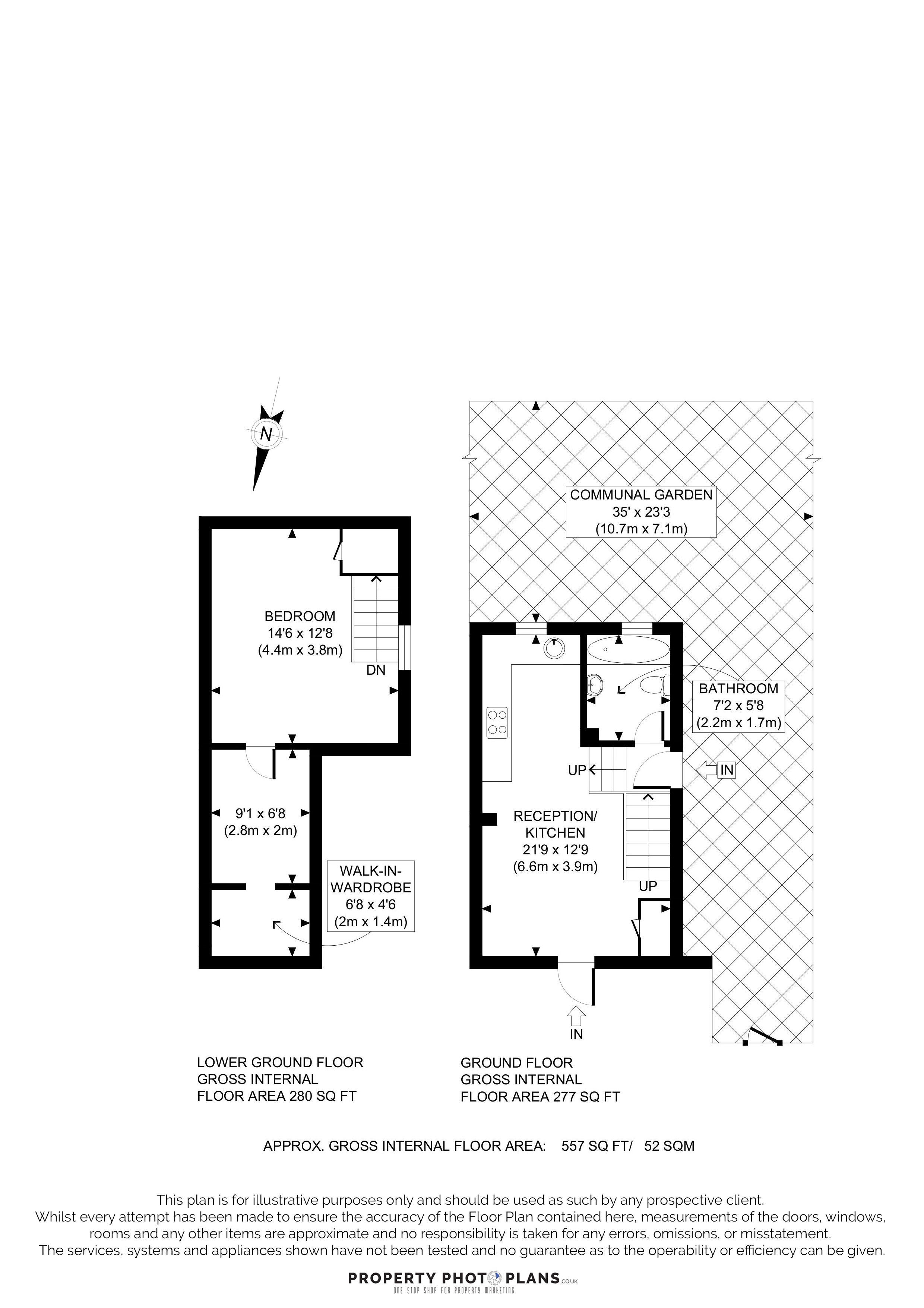 45, Sisters Avenue, Battersea, London, SW11 floorplan