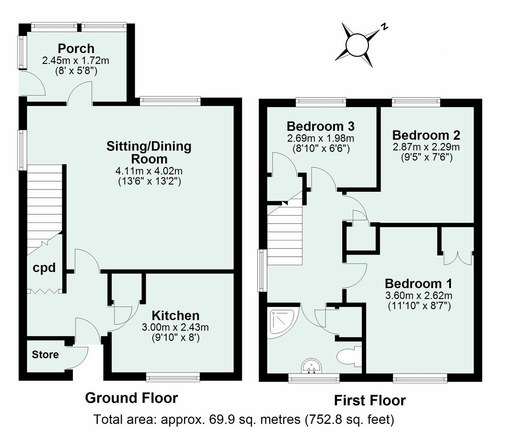 3 Bedrooms Semi-detached house for sale in Carew Road, Tiverton EX16