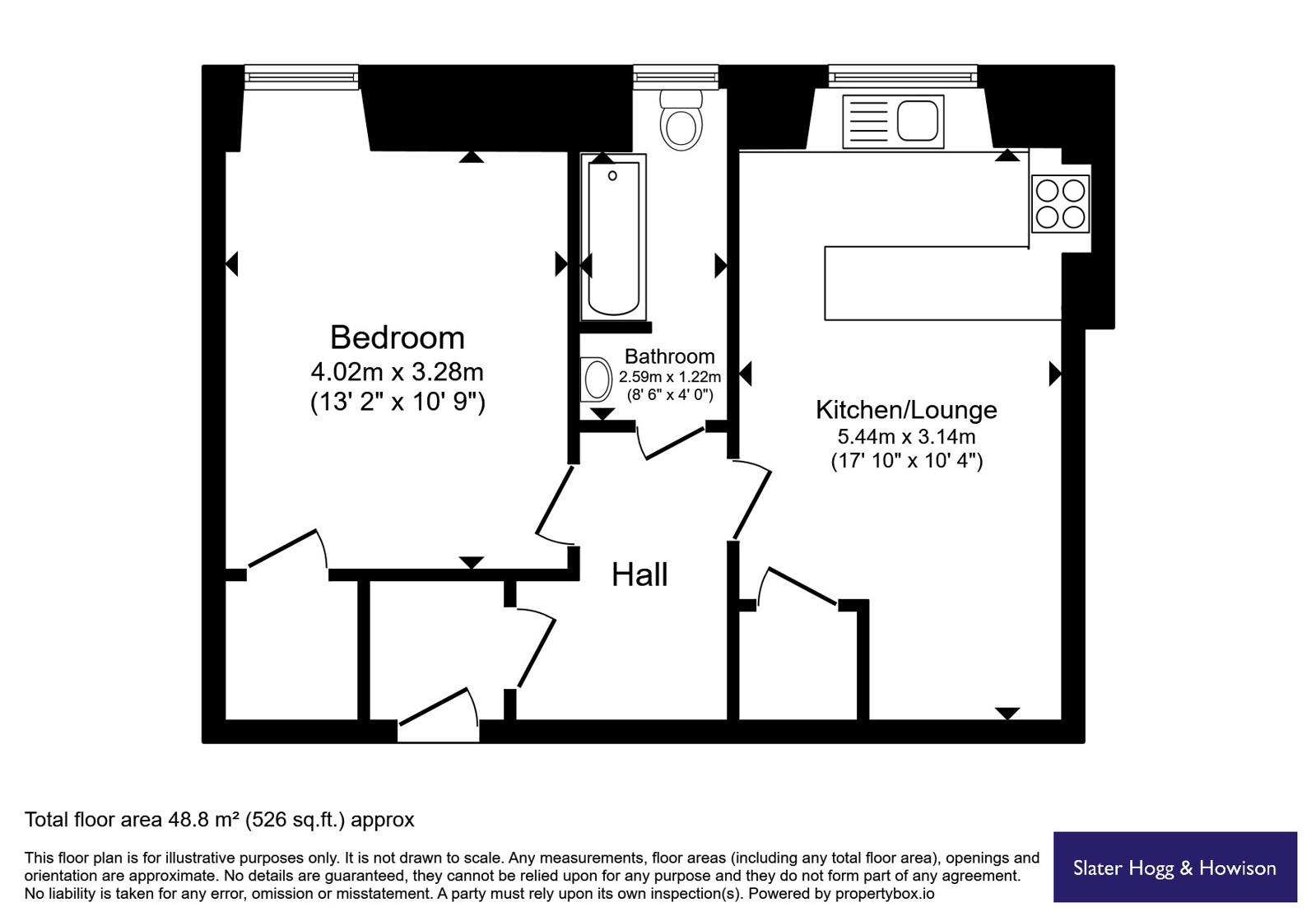 3/2, 81, Laurel Street, Glasgow floorplan