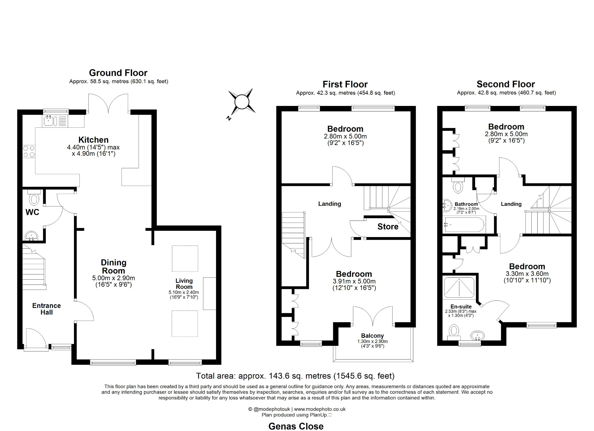 2 Genas Close, Ilford, Greater London floorplan