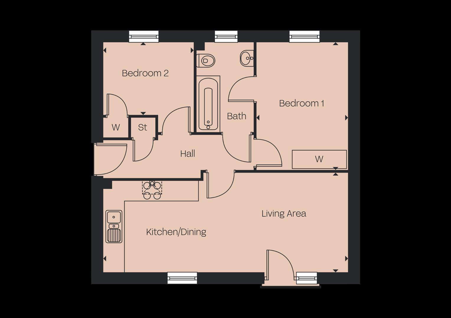 19, Taylor Way, Gedling floorplan