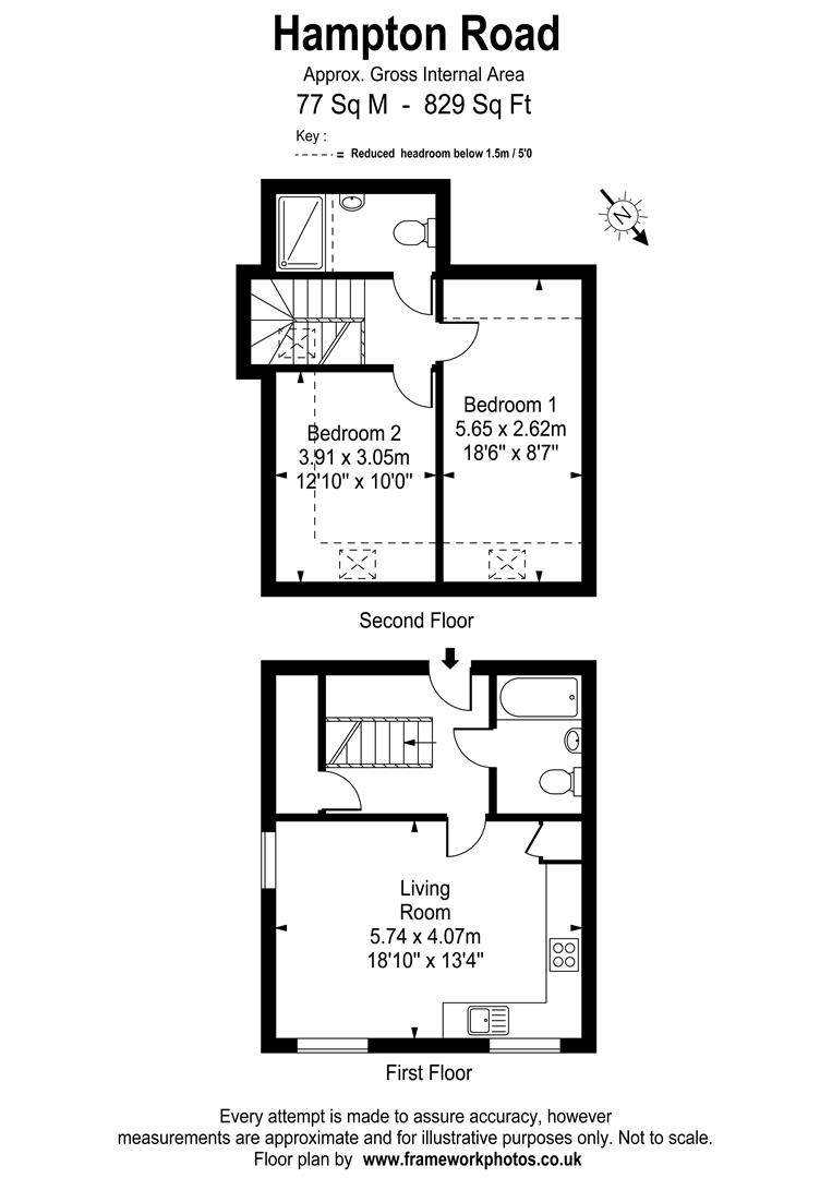 2 Bedrooms Flat for sale in Hampton Road, Twickenham TW2