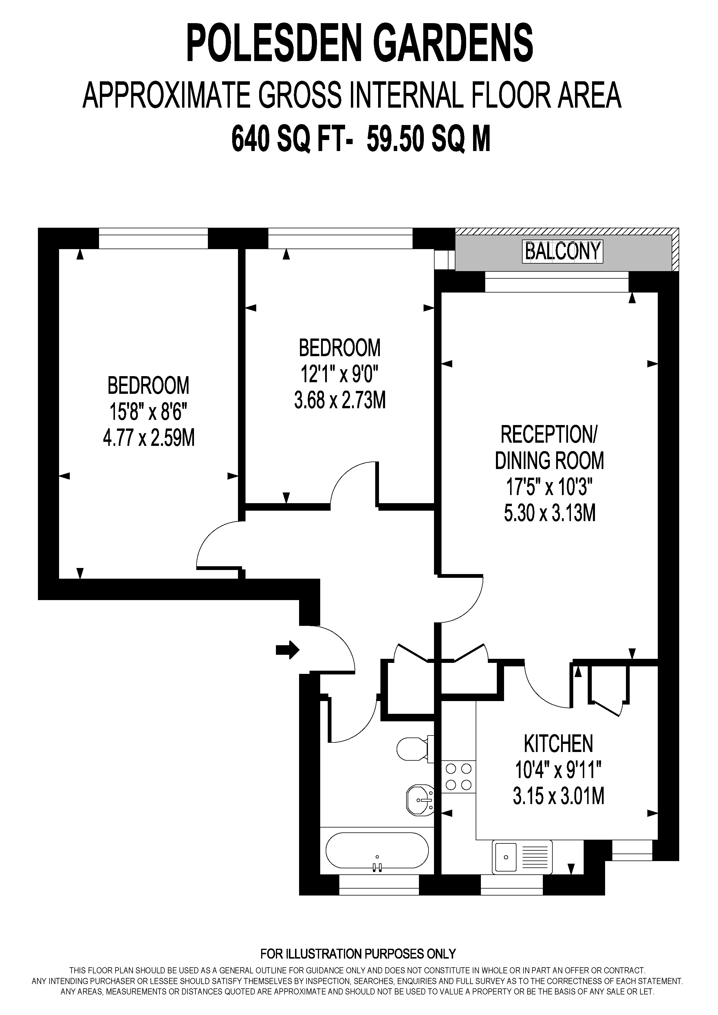 11, Polesden Gardens, London floorplan