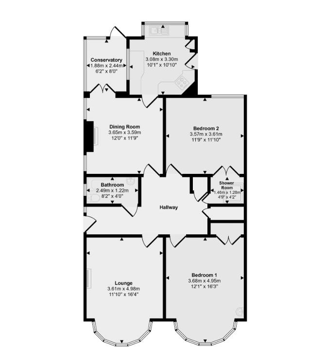 283a, Dorchester Road, Weymouth floorplan
