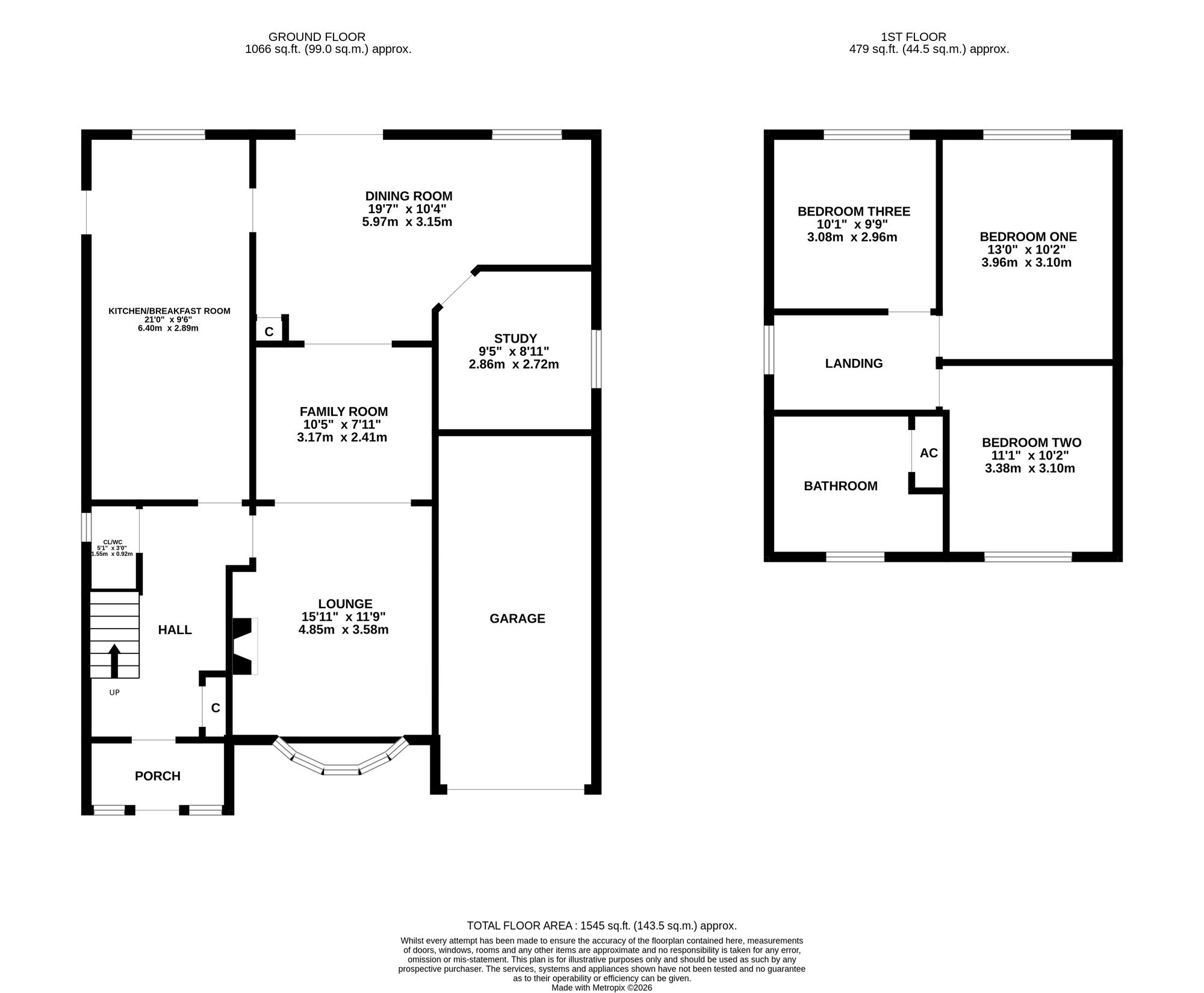 36 Warrys Close, Southampton floorplan