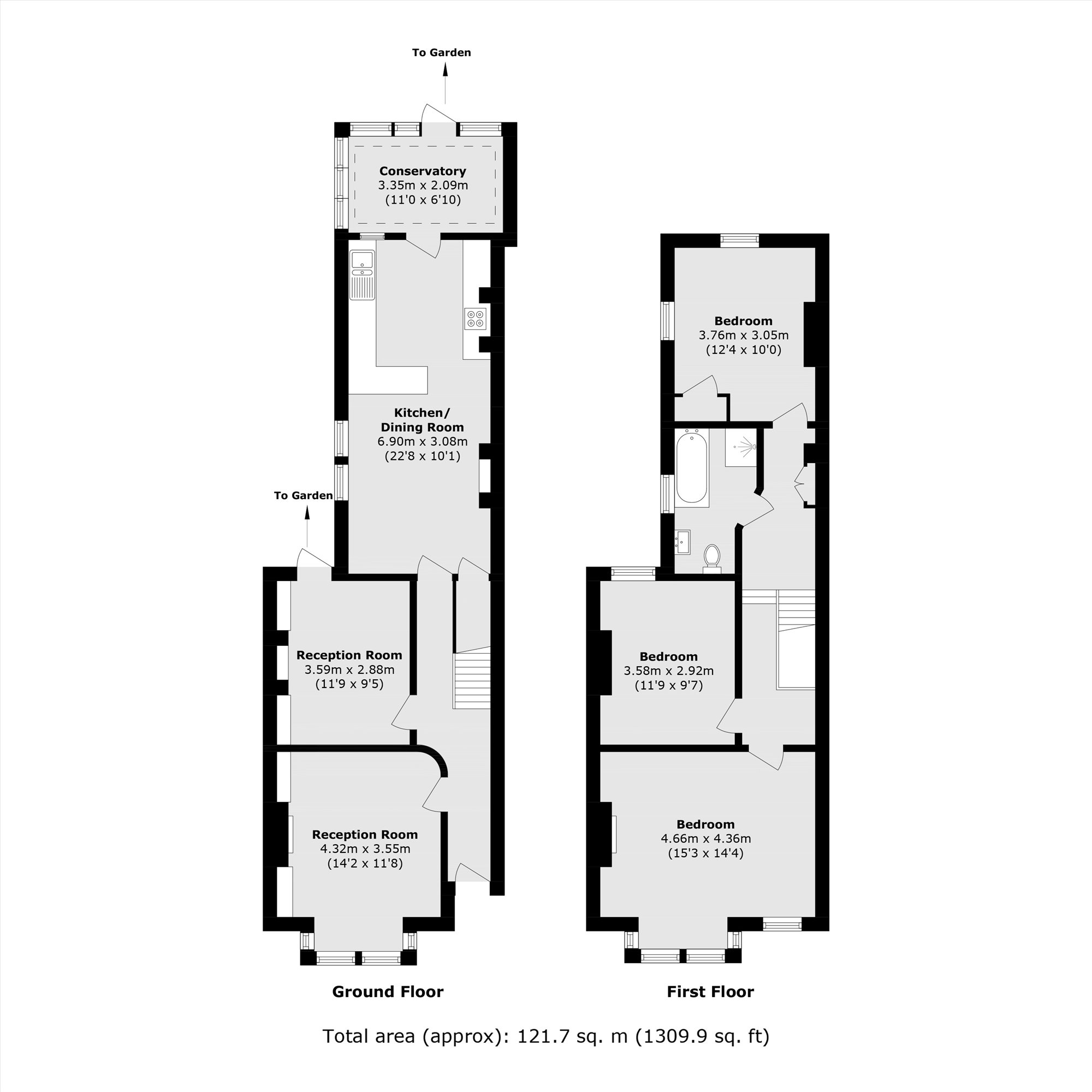 Chudleigh Road, London floorplan