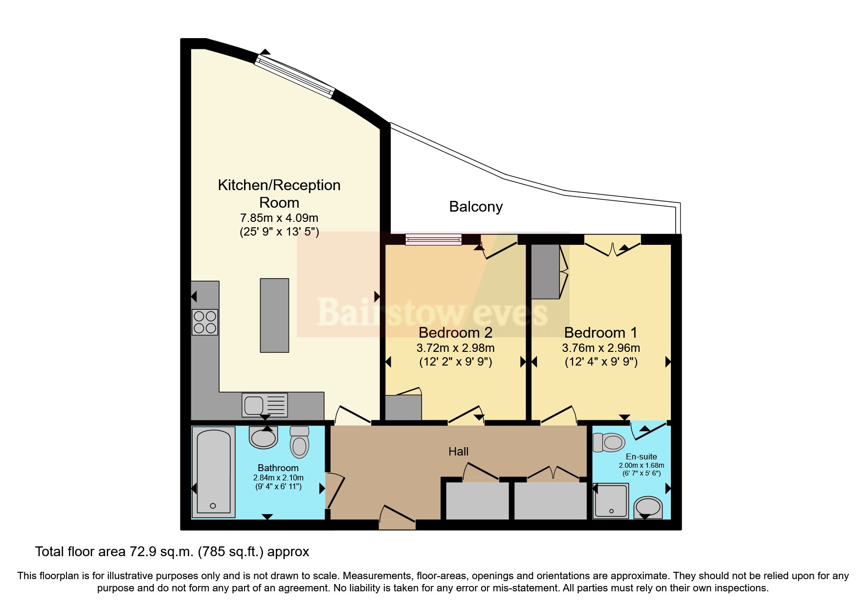 Timpani Hill, Warlingham, Surrey CR6, 2 bedroom flat for sale