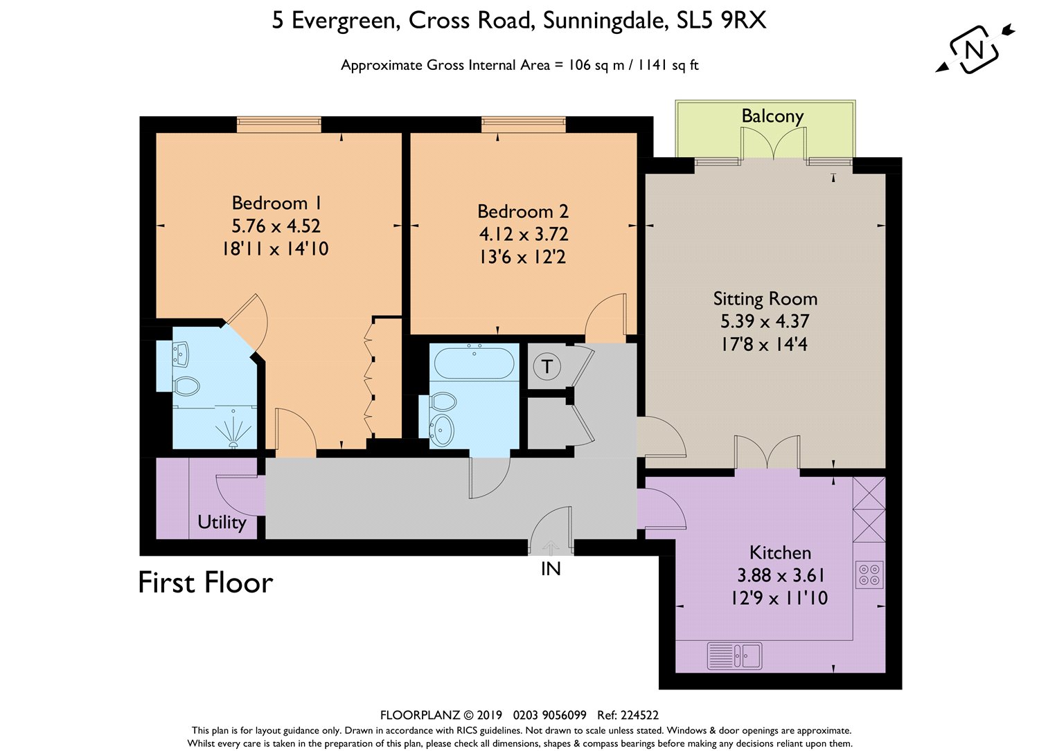 2 Bedrooms Flat to rent in Evergreen, Cross Road, Ascot, Berkshire SL5
